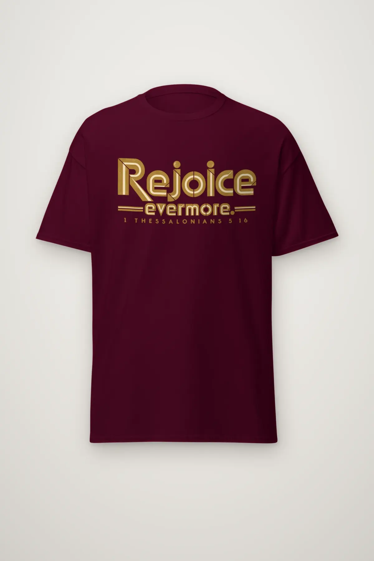 "Rejoice Evermore. 1 Thessalonians 5 16" Heavyweight Unisex Crewneck T-shirt