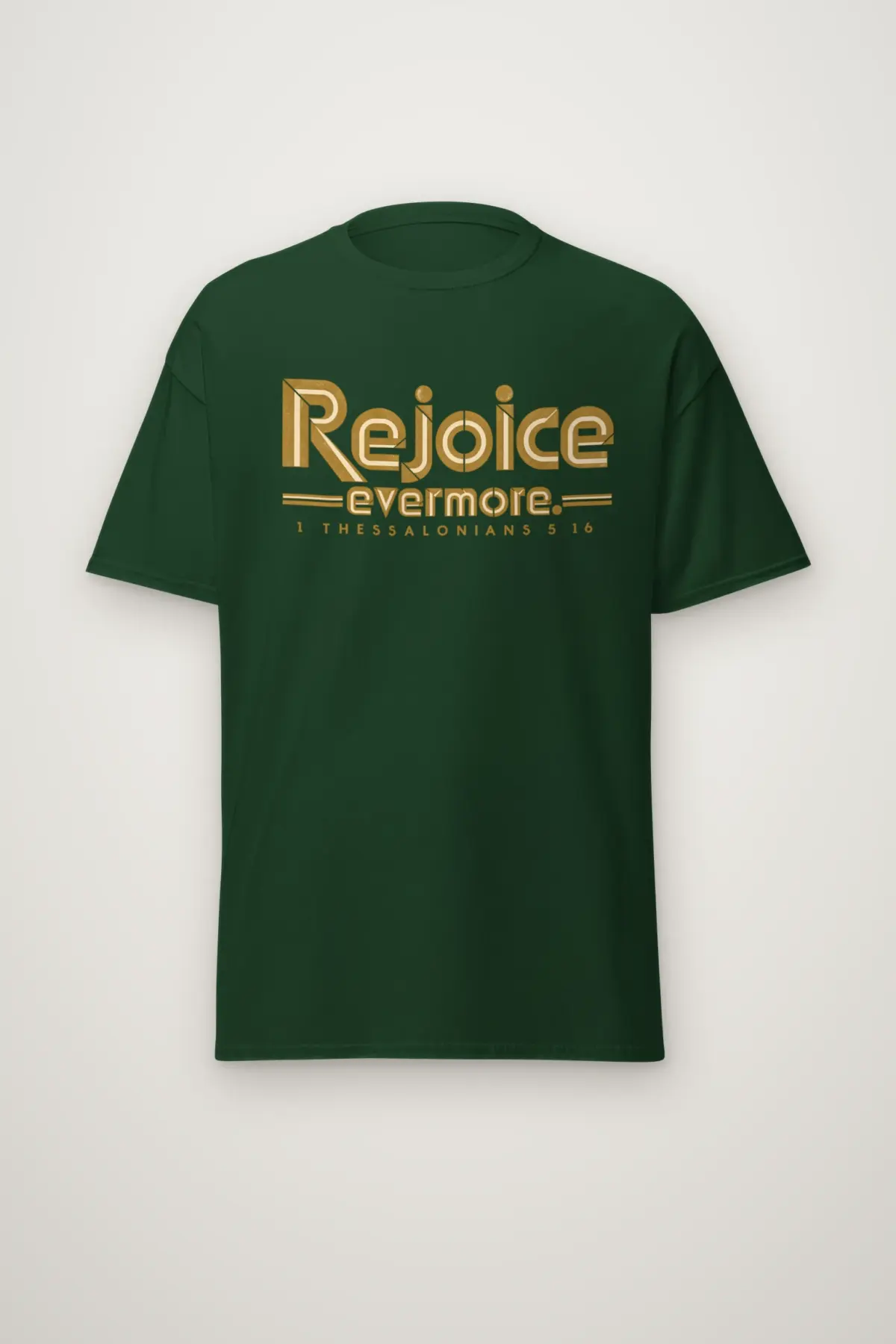 "Rejoice Evermore. 1 Thessalonians 5 16" Heavyweight Unisex Crewneck T-shirt