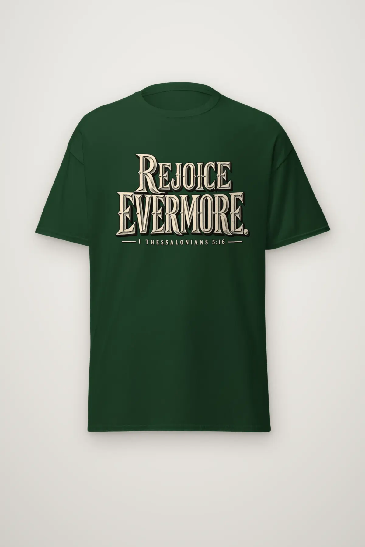 "Rejoice Evermore" Heavyweight Unisex Crewneck T-shirt