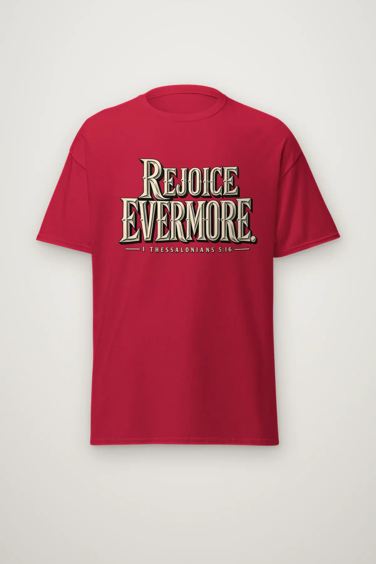 "Rejoice Evermore" Heavyweight Unisex Crewneck T-shirt