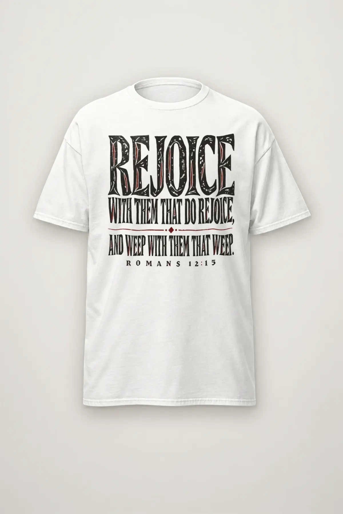 "Rejoice With Them That Do Rejoice" Heavyweight Unisex Crewneck T-shirt