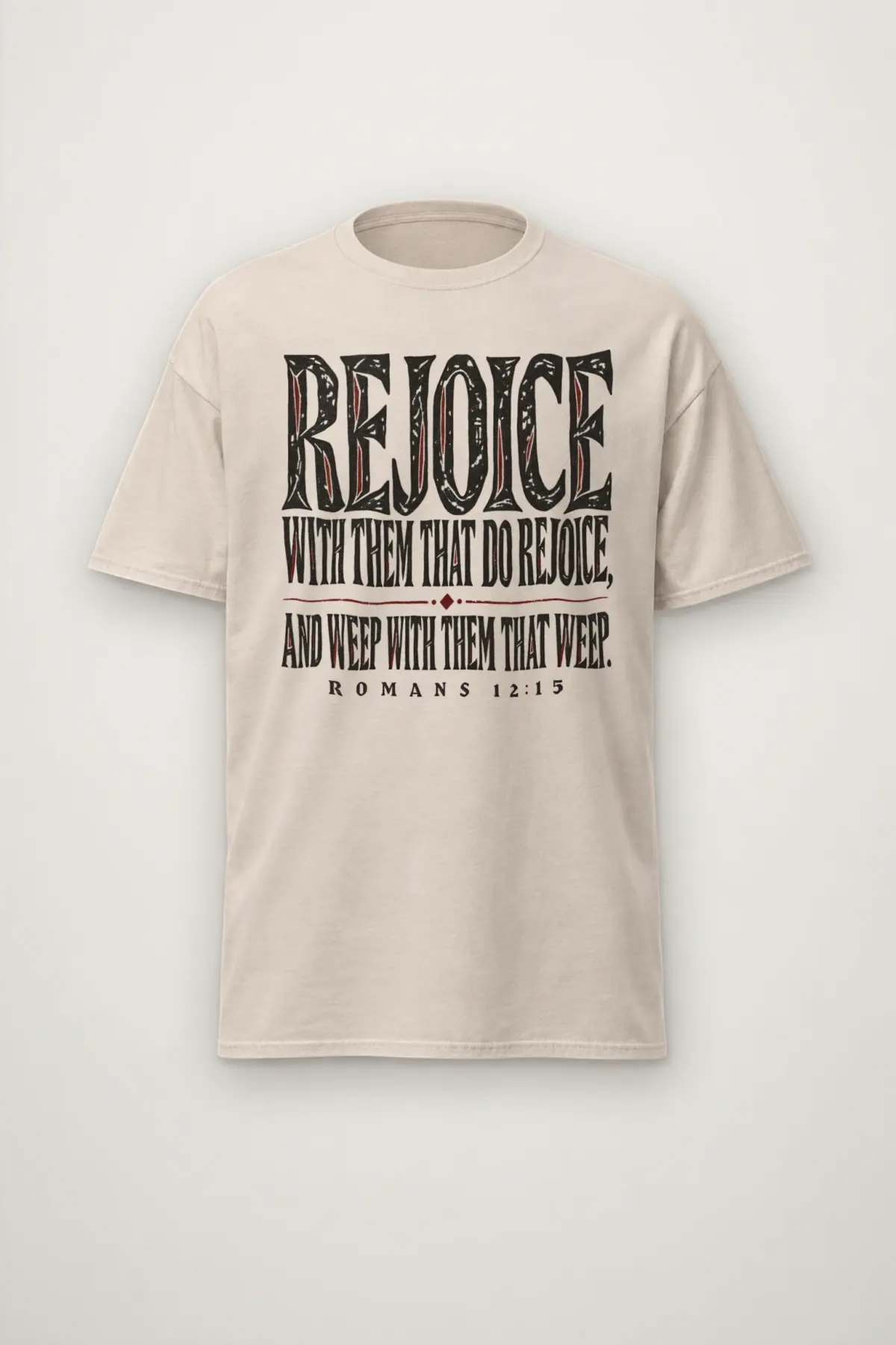 "Rejoice With Them That Do Rejoice" Heavyweight Unisex Crewneck T-shirt