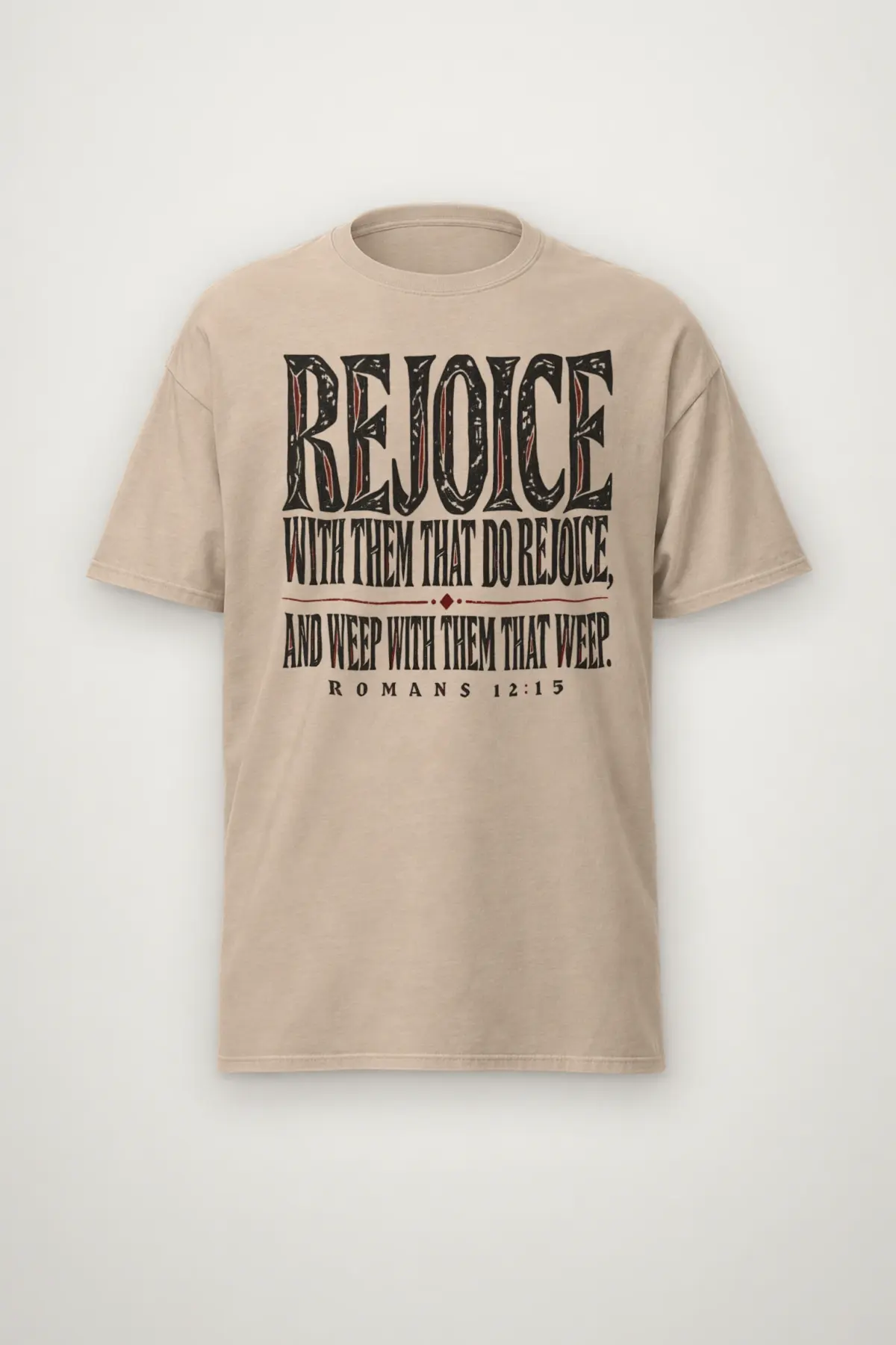 "Rejoice With Them That Do Rejoice" Heavyweight Unisex Crewneck T-shirt