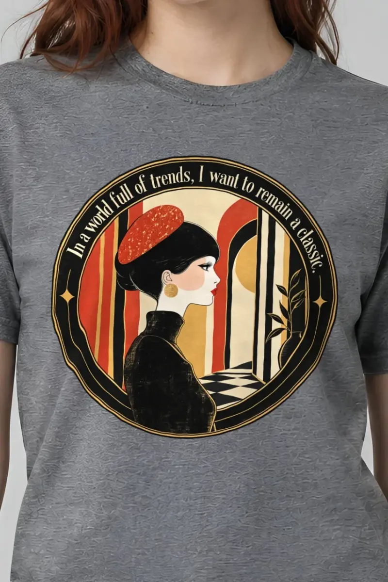 "Remain A Classic" Heavyweight Unisex Crewneck T-shirt