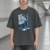 "Rent Includes The Train Noise" Men's Oversized Heavyweight Crewneck T-Shirt