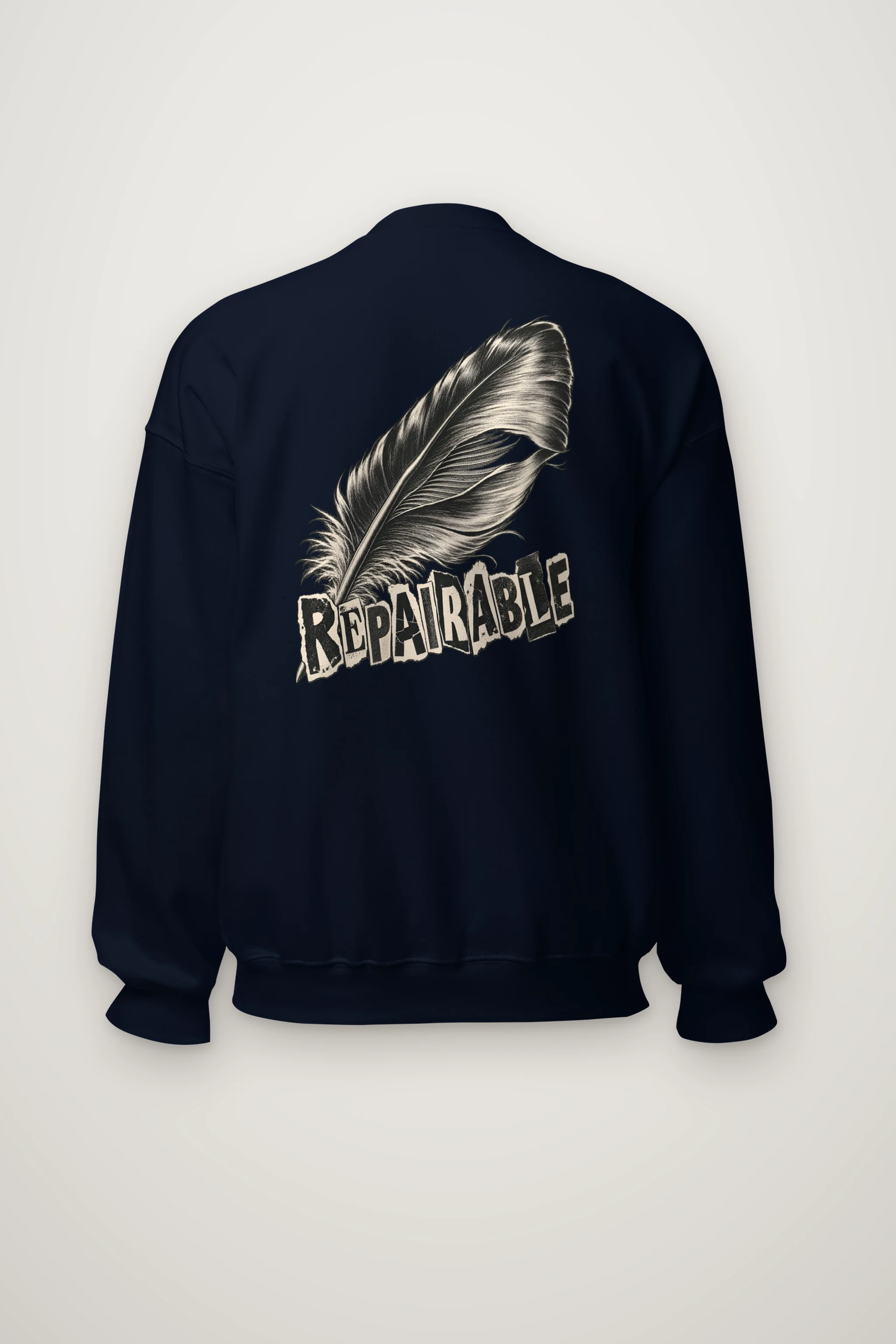 "Repairable Feather Sweatshirt" Heavy Blend Unisex Crewneck Sweatshirt