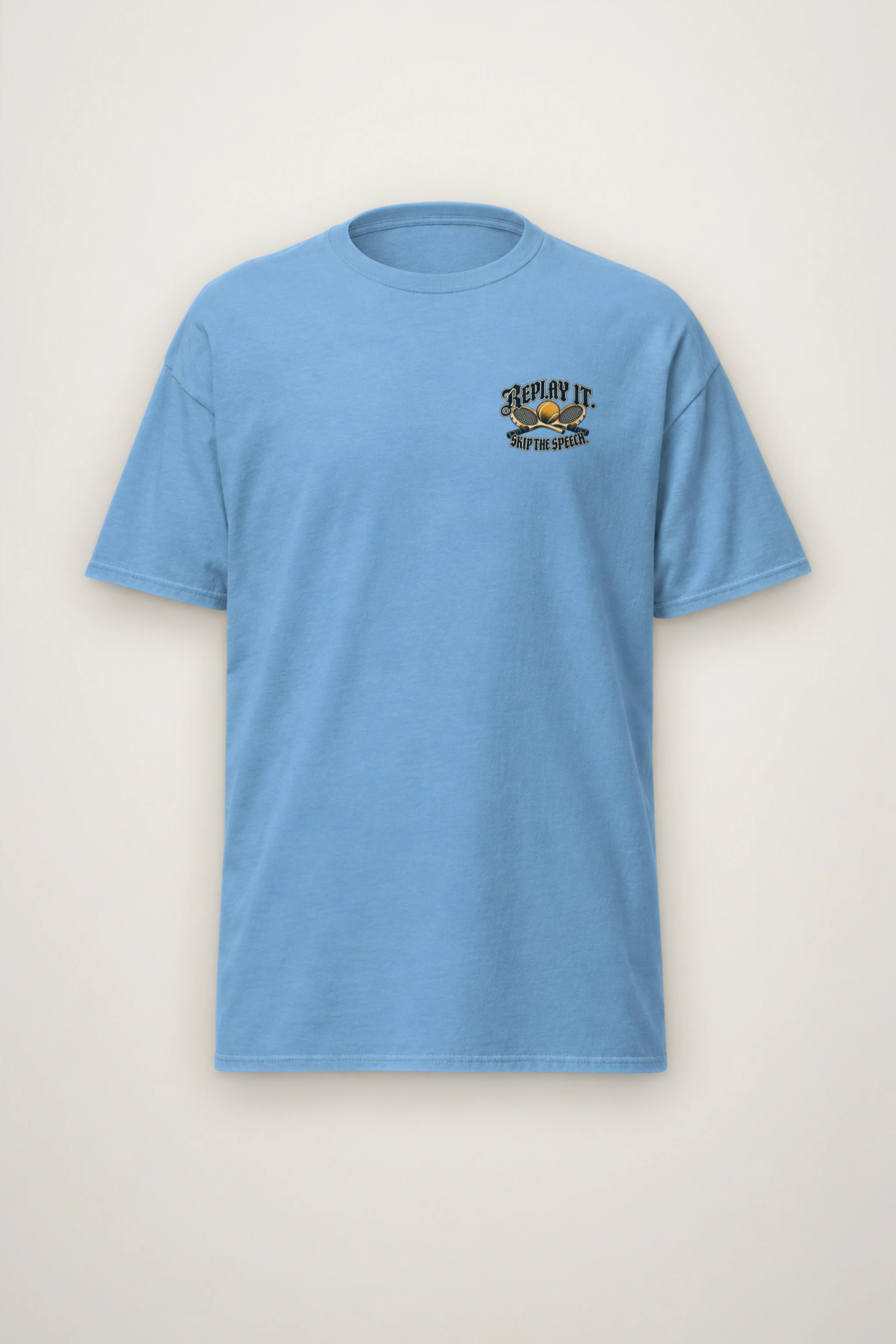 "Replay It Skip the Speech" Heavyweight Unisex Crewneck T-shirt