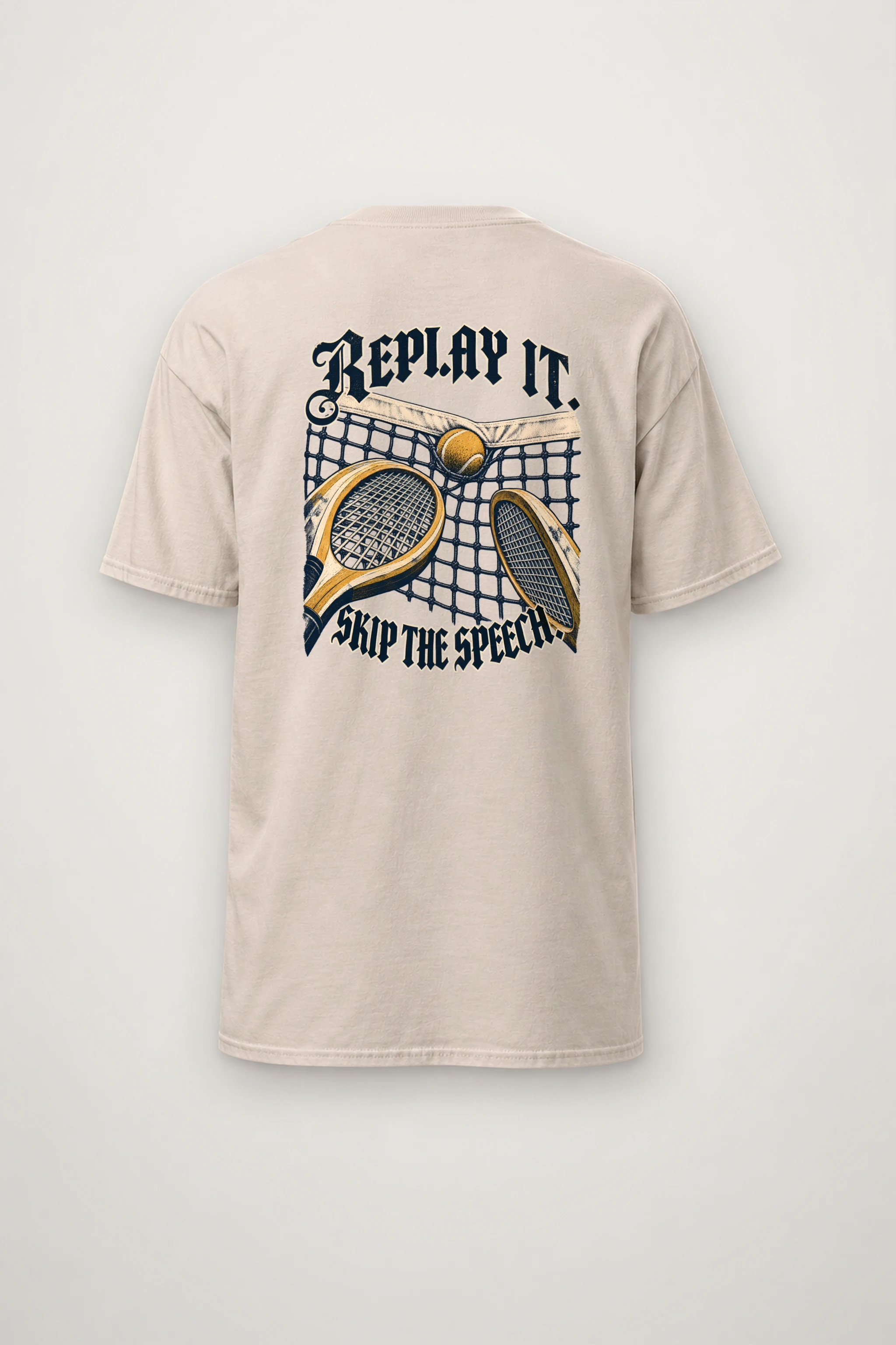 "Replay It Skip the Speech" Heavyweight Unisex Crewneck T-shirt