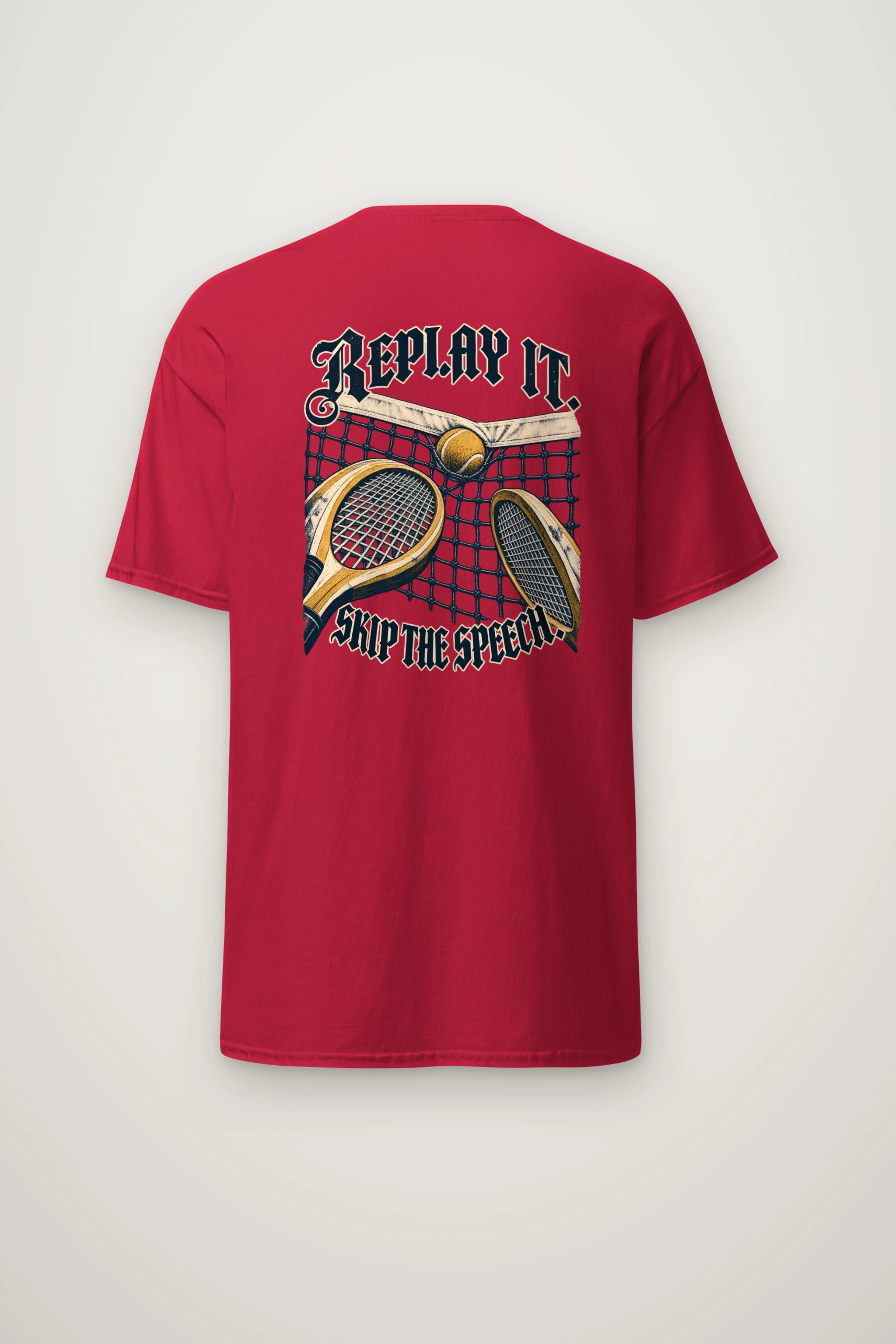 "Replay It Skip the Speech" Heavyweight Unisex Crewneck T-shirt
