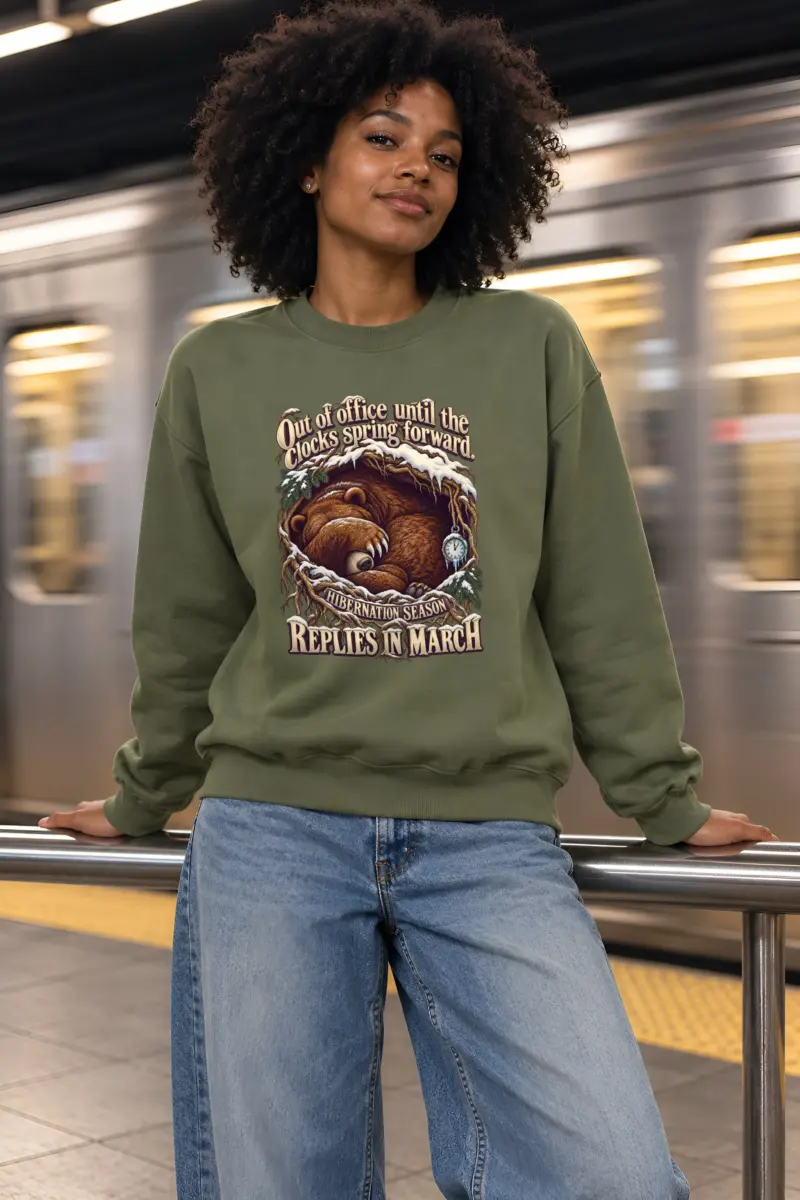 "Replies In March" Unisex Crewneck Sweatshirt