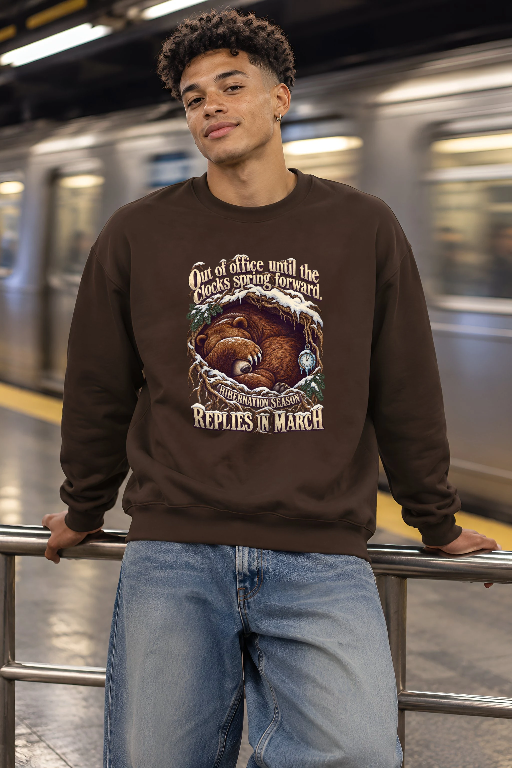 "Replies In March" Unisex Crewneck Sweatshirt