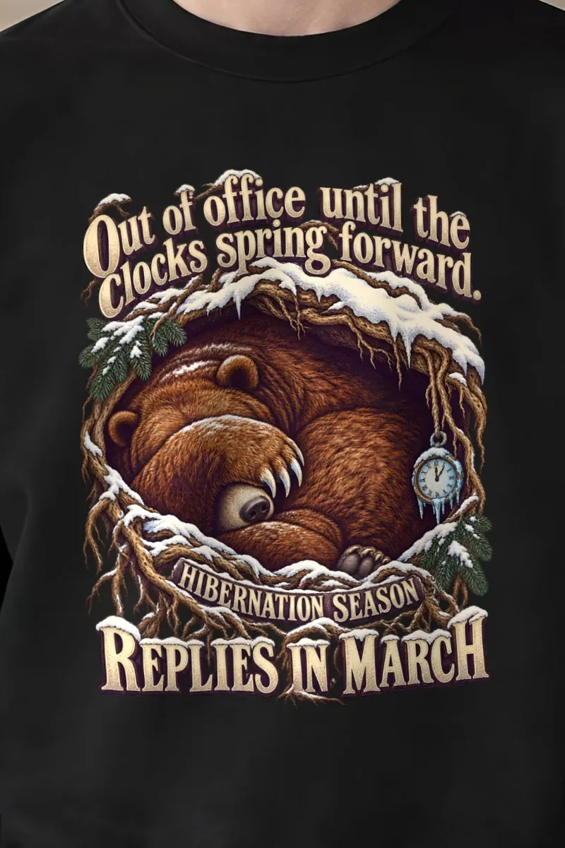 "Replies In March" Unisex Crewneck Sweatshirt - the graphic up close