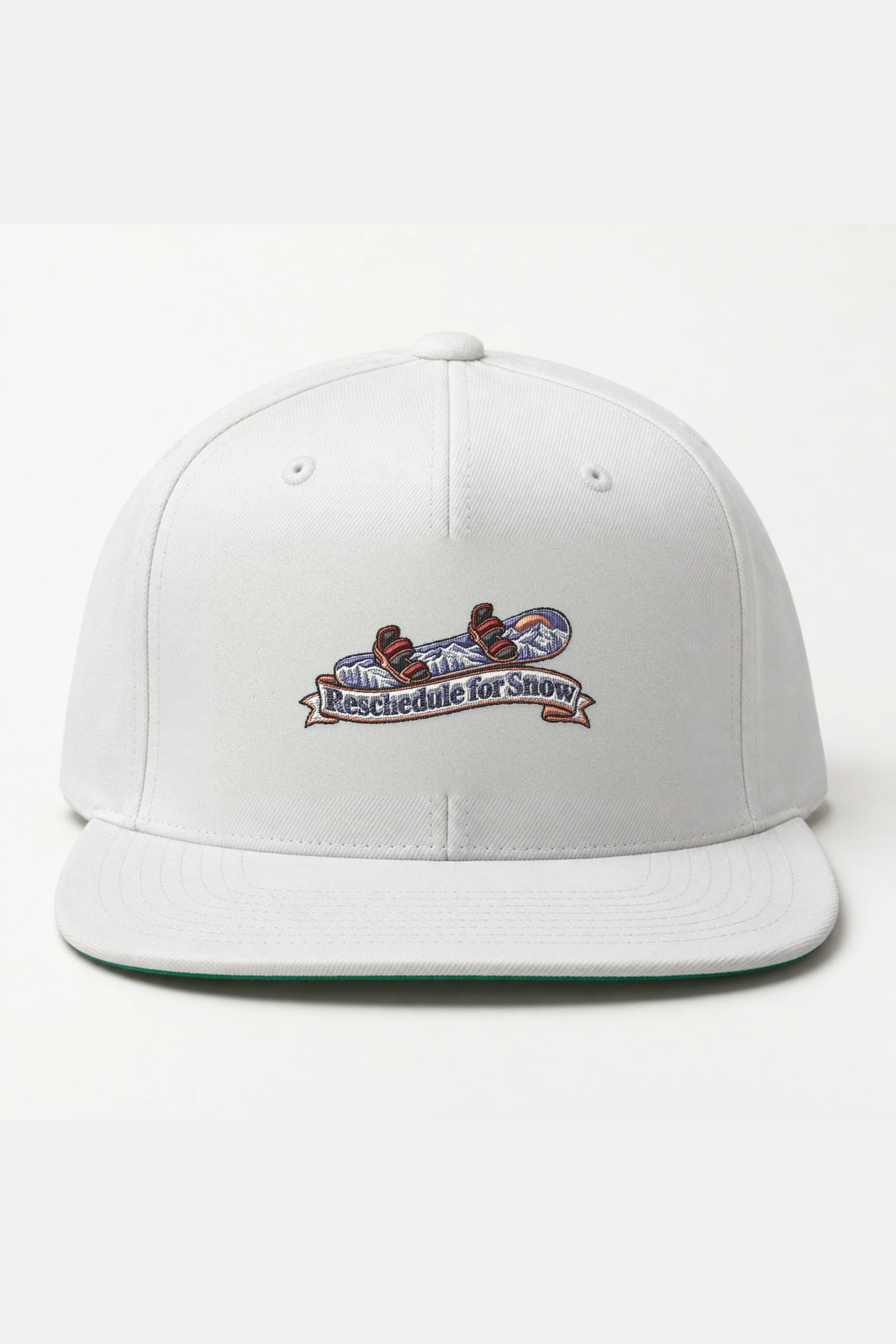 "Reschedule for Snow" Classic Snapback · Embroidered