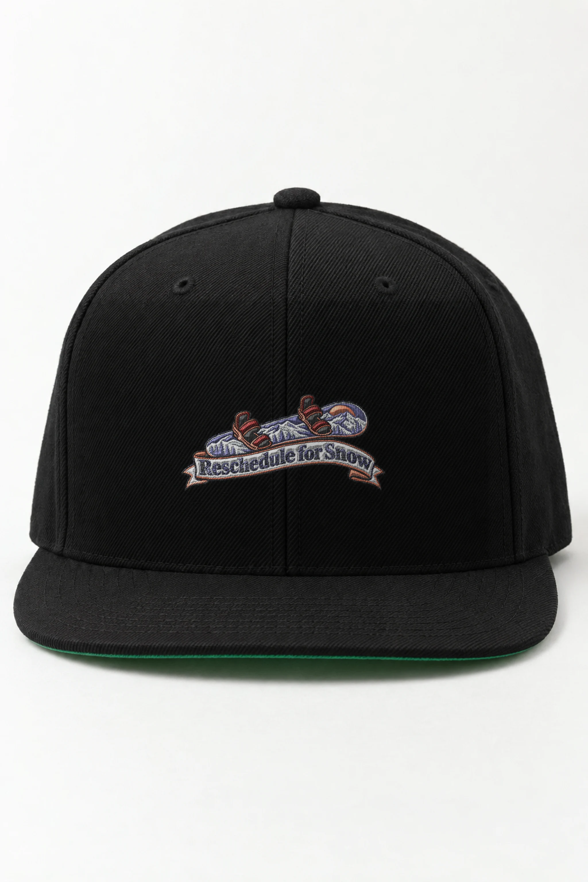 "Reschedule for Snow" Classic Snapback · Embroidered