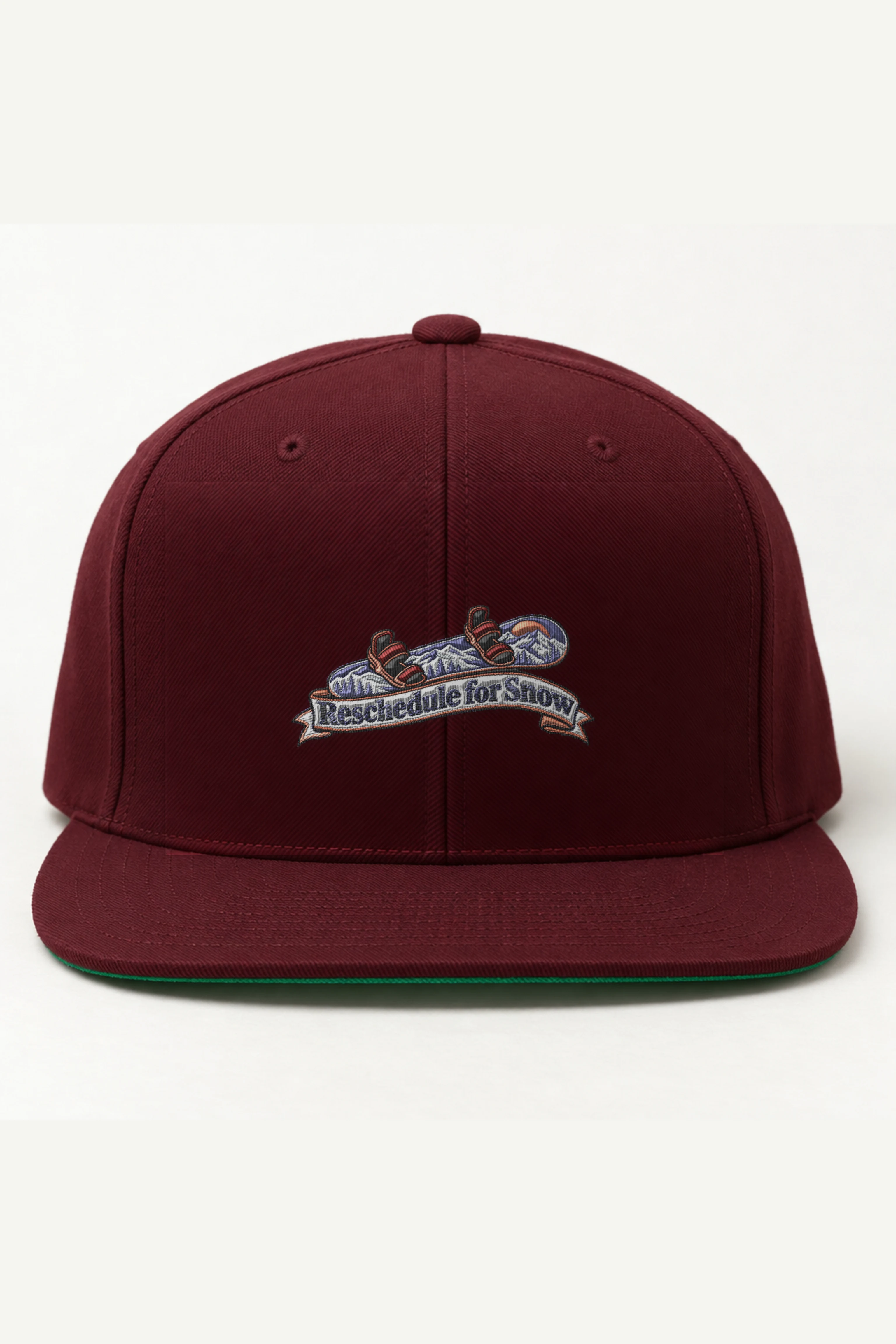 "Reschedule for Snow" Classic Snapback · Embroidered