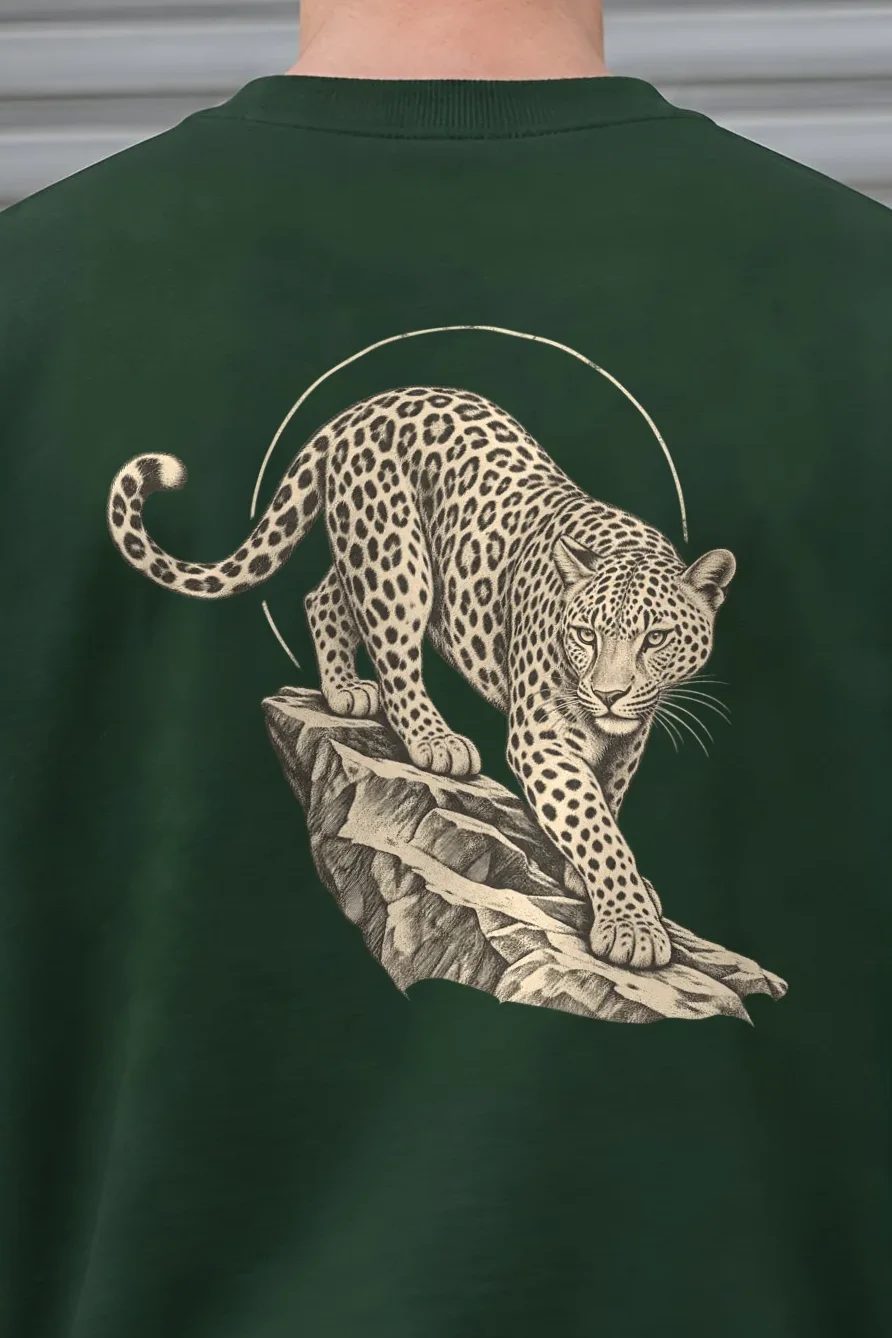 "Reserve Leopard" 1 Crewneck Sweatshirt - the graphic up close