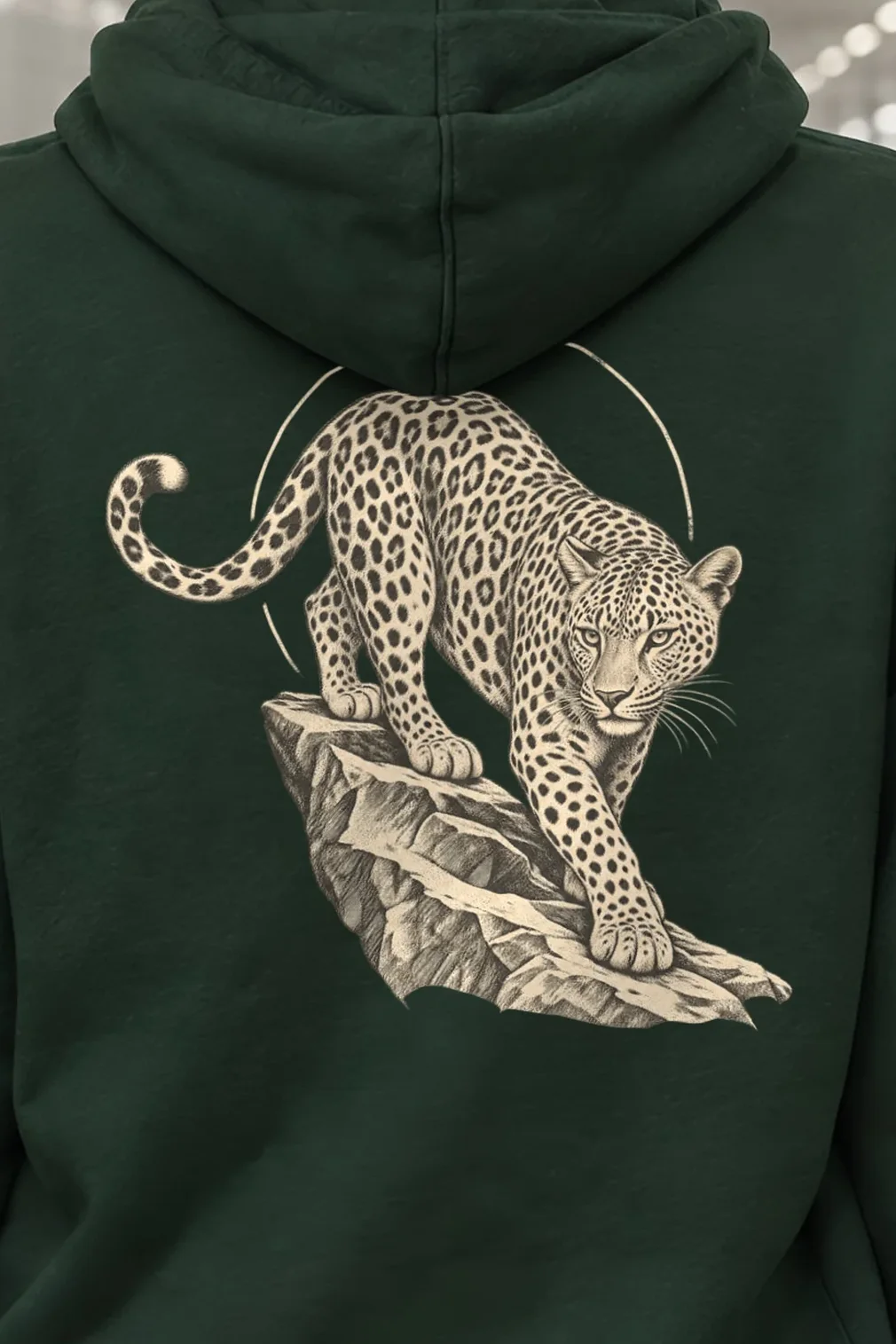 "Reserve Leopard" 1 Pullover Hoodie - the graphic up close