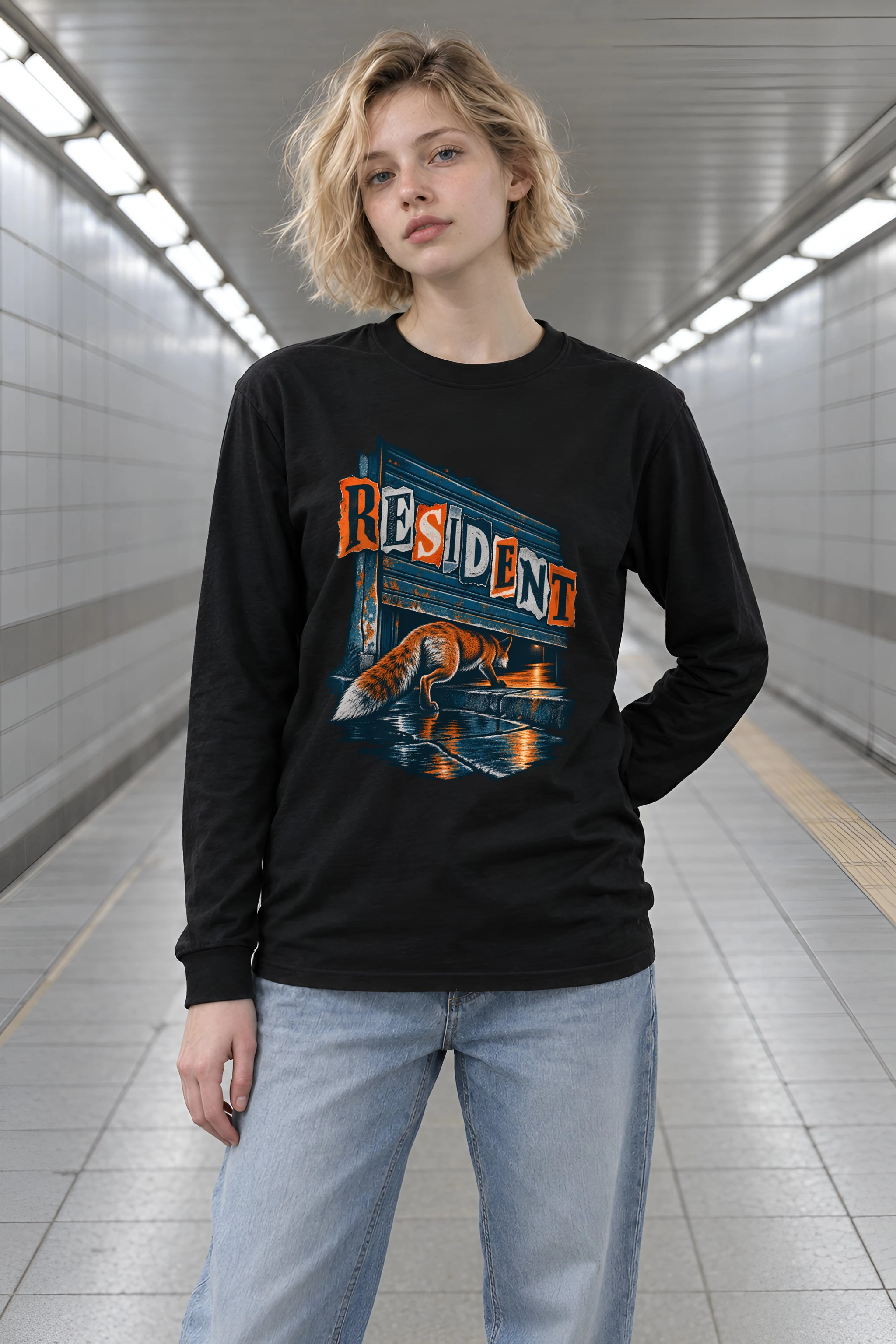 "RESIDENT" Unisex Longsleeve T-shirt