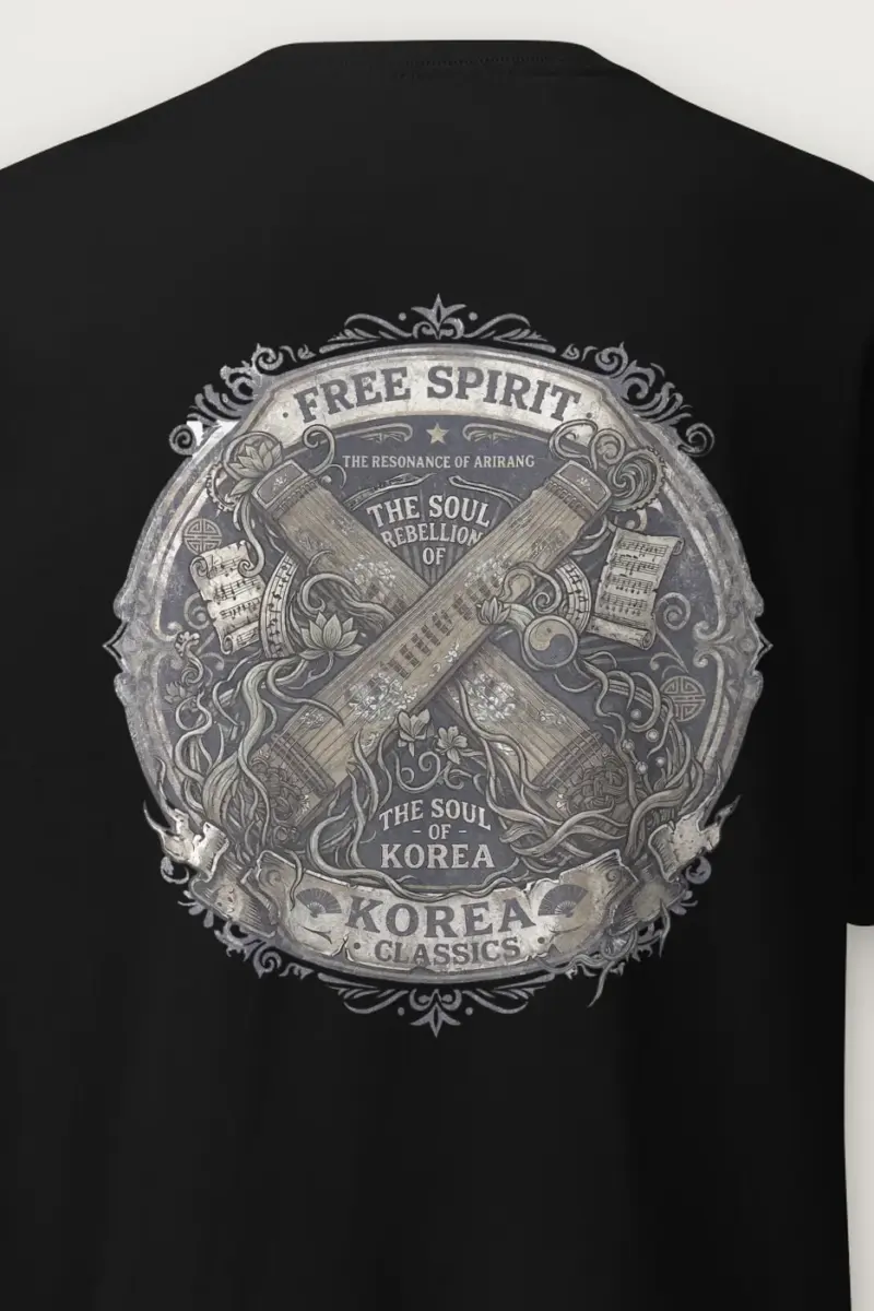 "Resonance of Arirang" Heavyweight Unisex Crewneck T-shirt