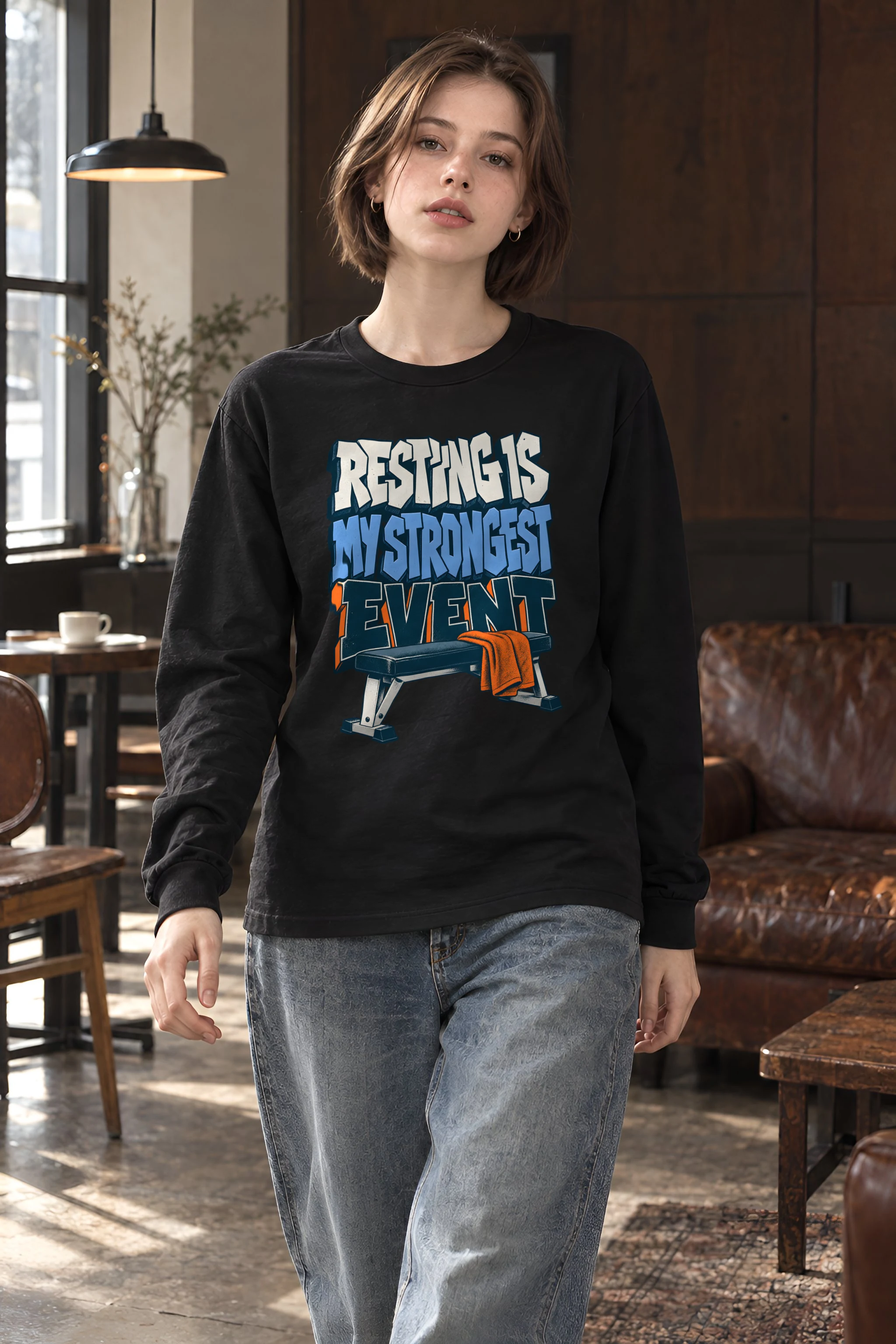 "Resting Is My Strongest Event" Unisex Longsleeve T-shirt