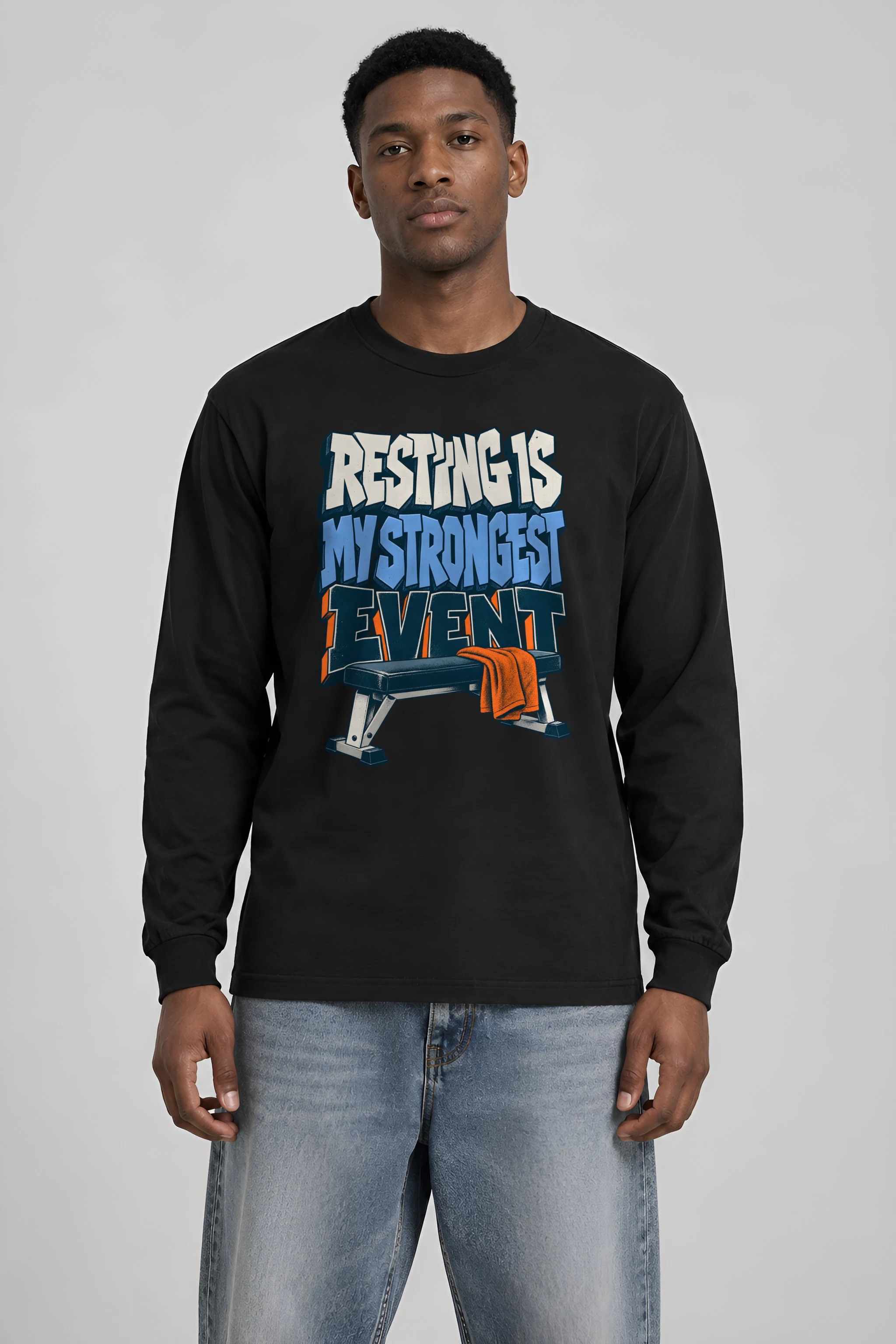 "Resting Is My Strongest Event" Unisex Longsleeve T-shirt