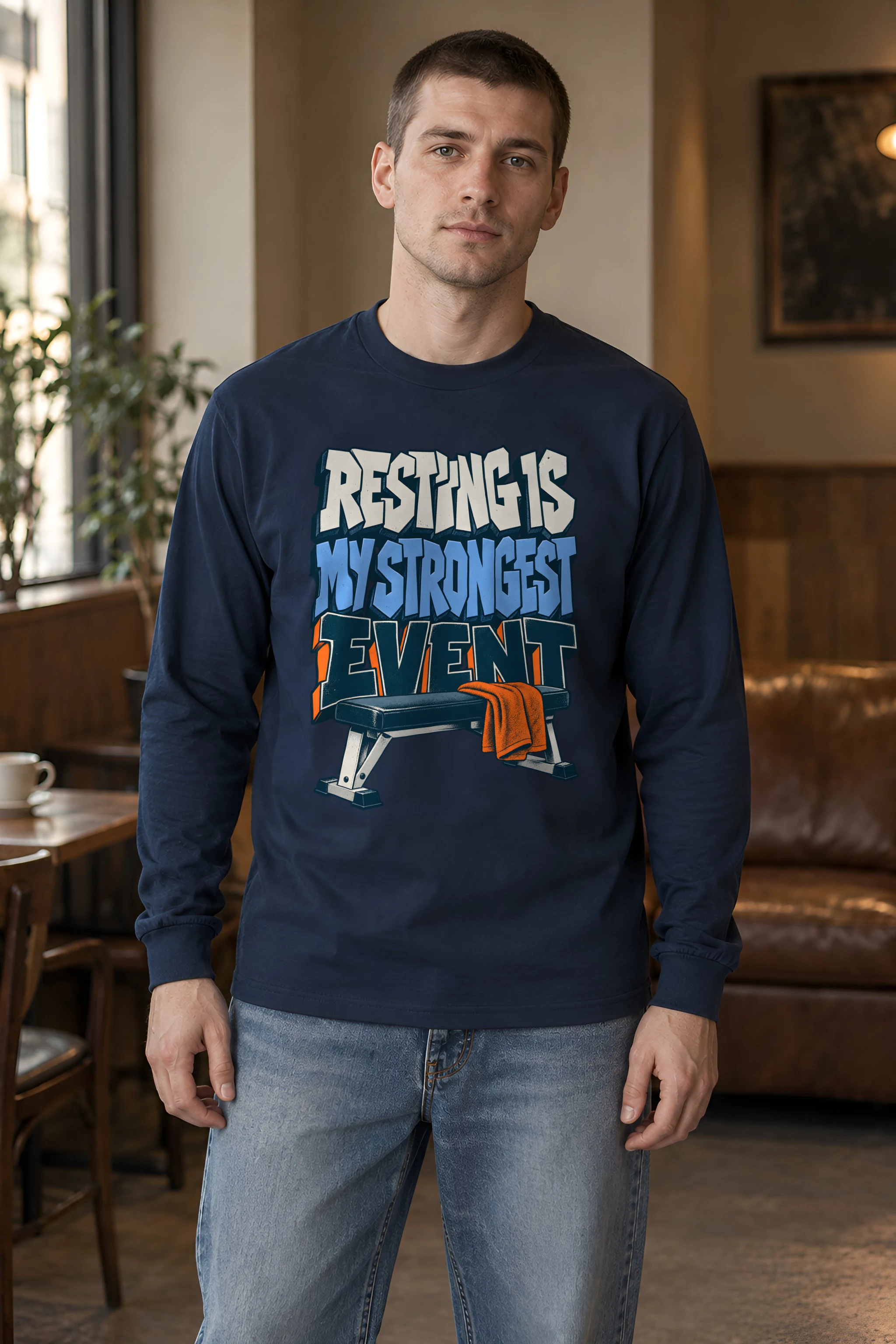 "Resting Is My Strongest Event" Unisex Longsleeve T-shirt