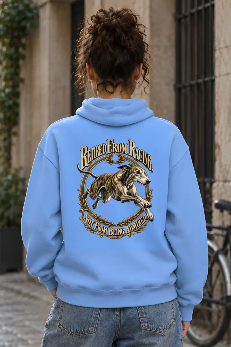 “Retired From Racing Greyhound” Heavy Blend Unisex Pullover Hoodie