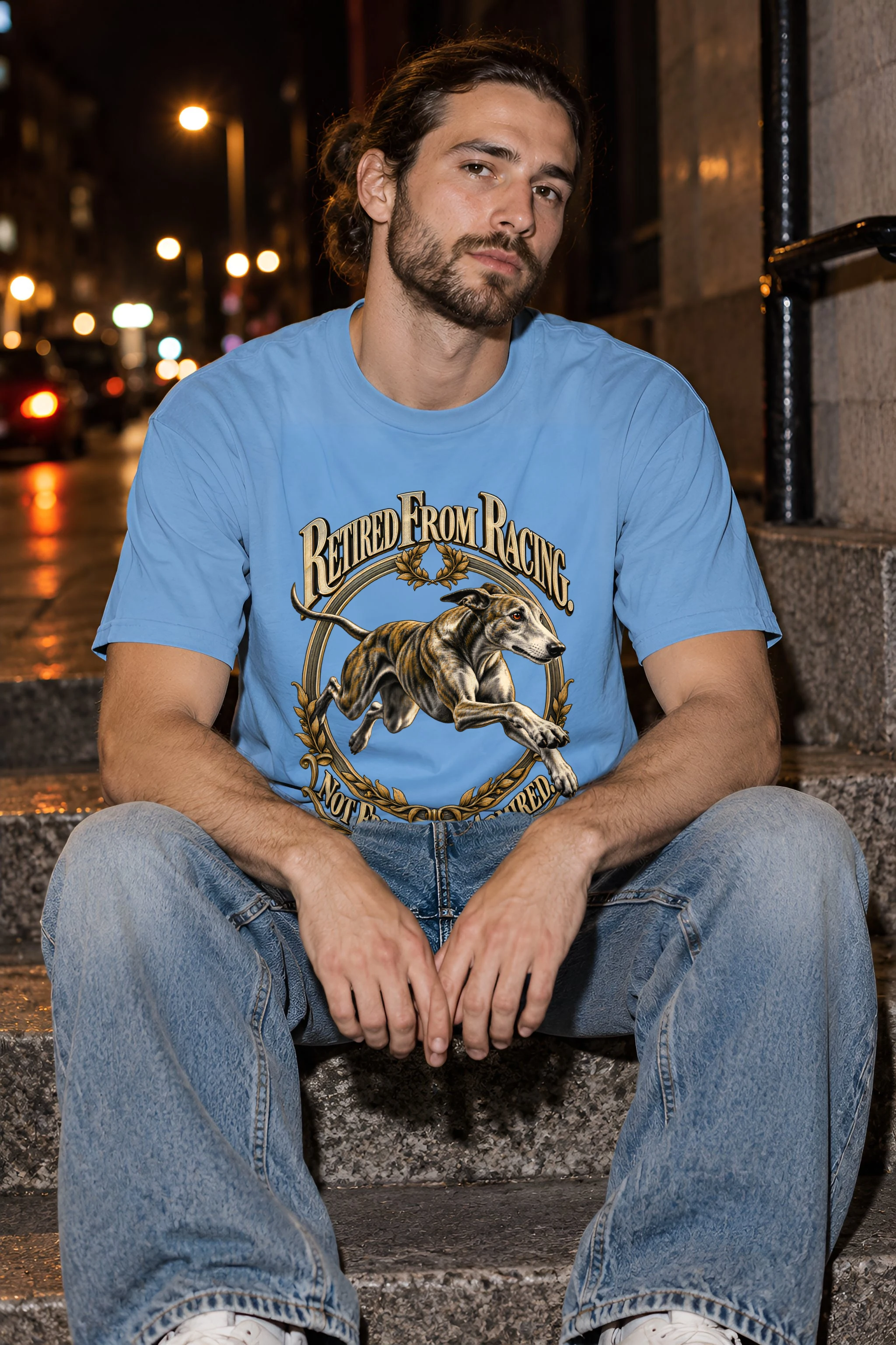 "Retired From Racing" Heavyweight Unisex Crewneck T-shirt