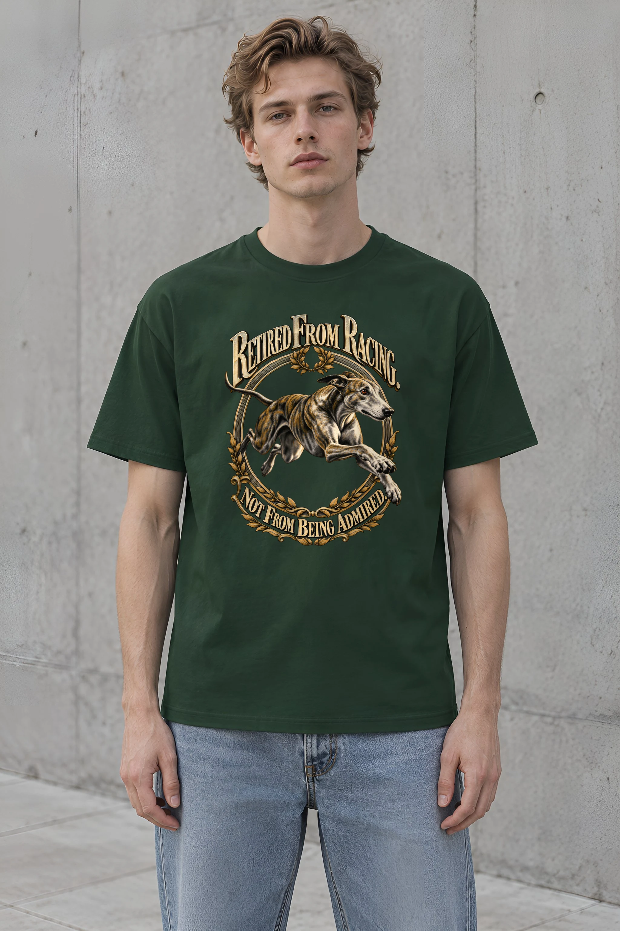 "Retired From Racing" Heavyweight Unisex Crewneck T-shirt