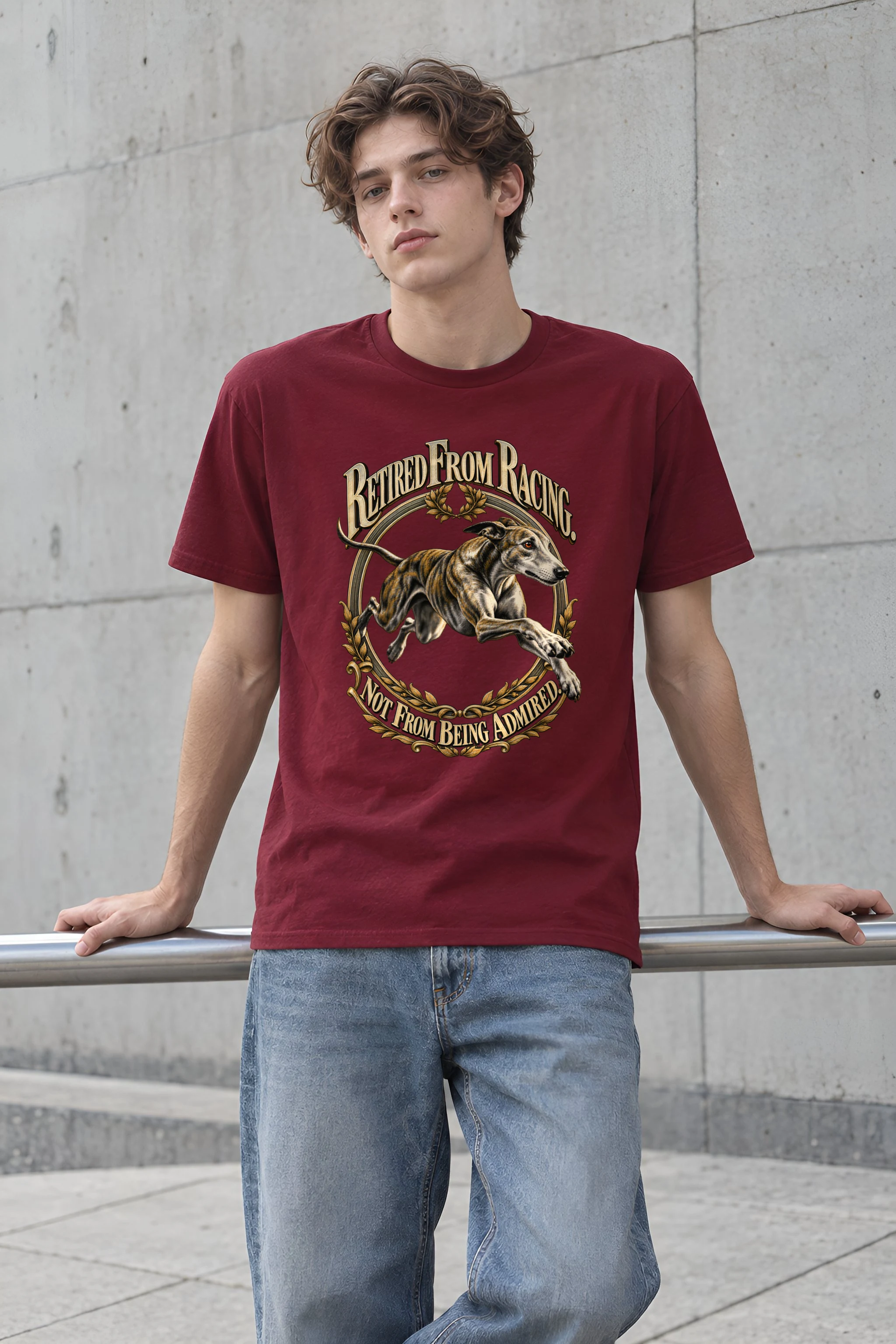 "Retired From Racing" Heavyweight Unisex Crewneck T-shirt