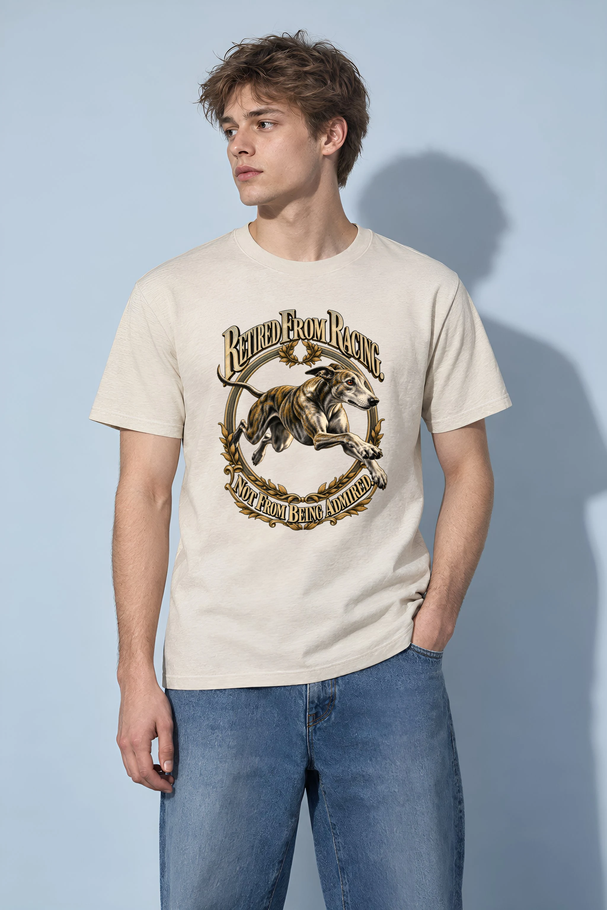 "Retired From Racing" Heavyweight Unisex Crewneck T-shirt