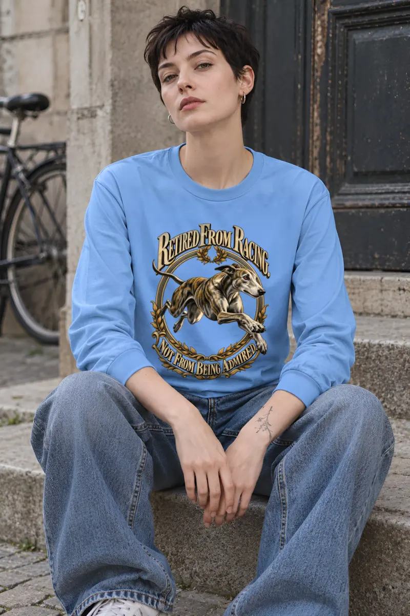 “Retired From Racing” Unisex Longsleeve T-shirt