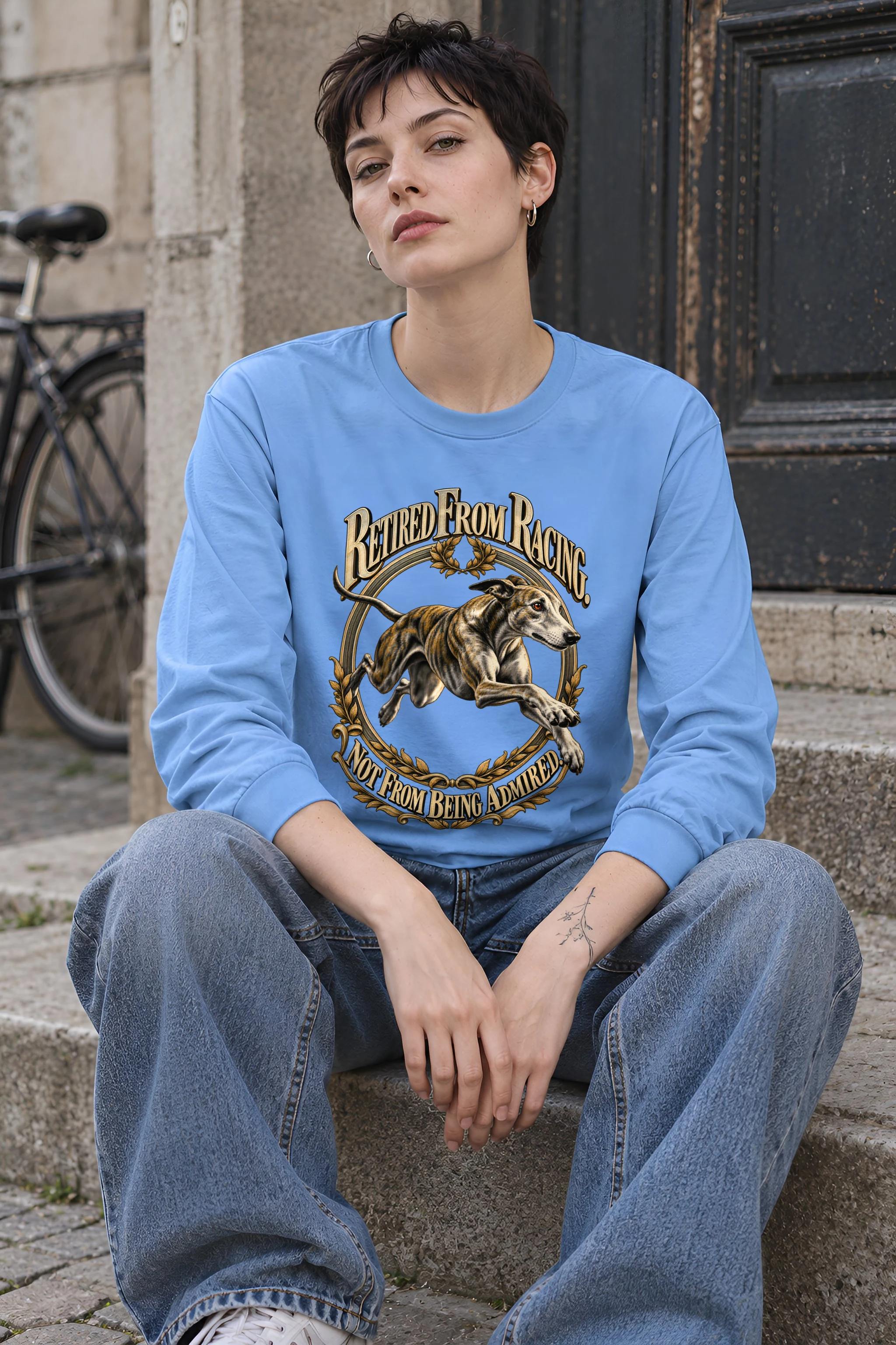 "Retired From Racing" Unisex Longsleeve T-shirt
