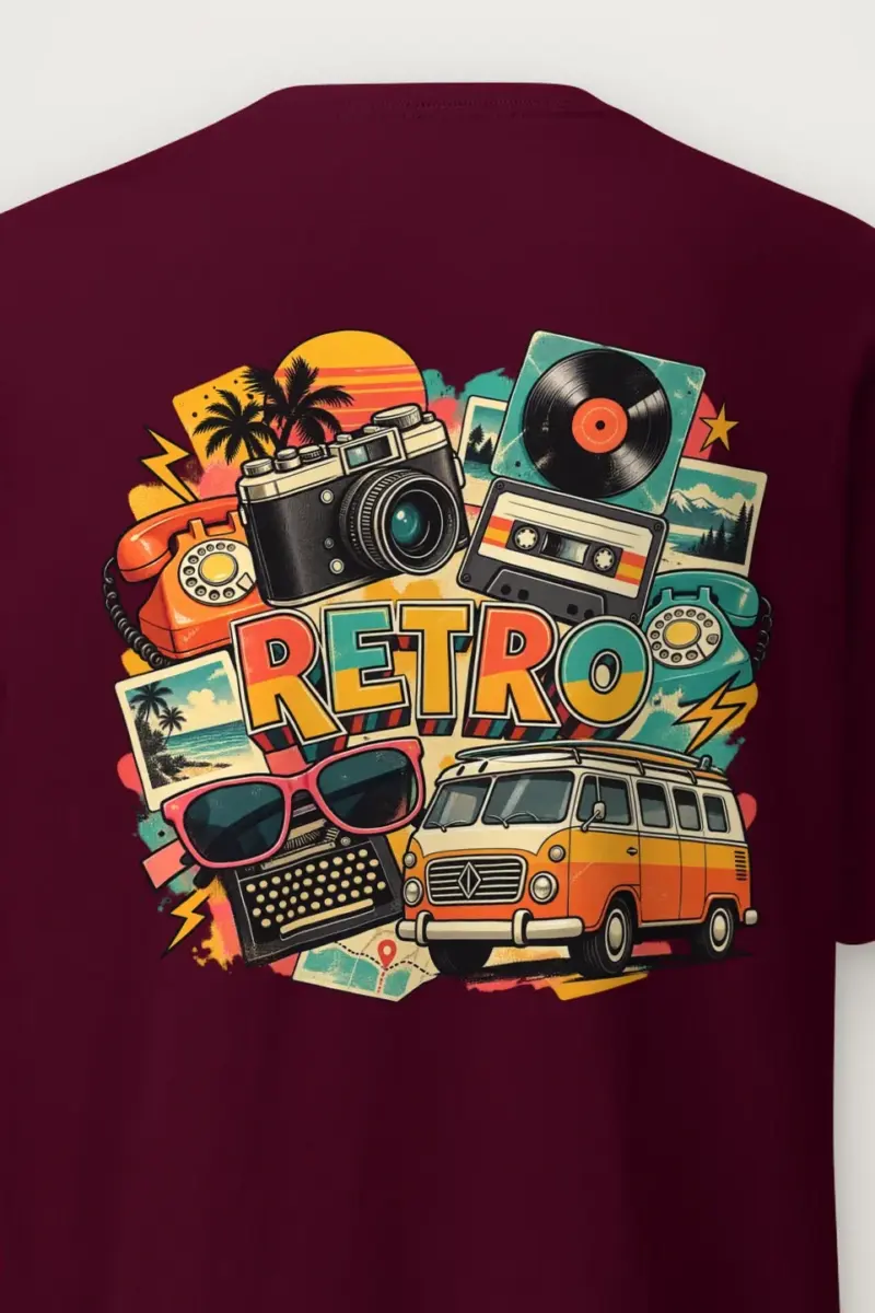 "Retro Signal" Heavyweight Unisex Crewneck T-shirt