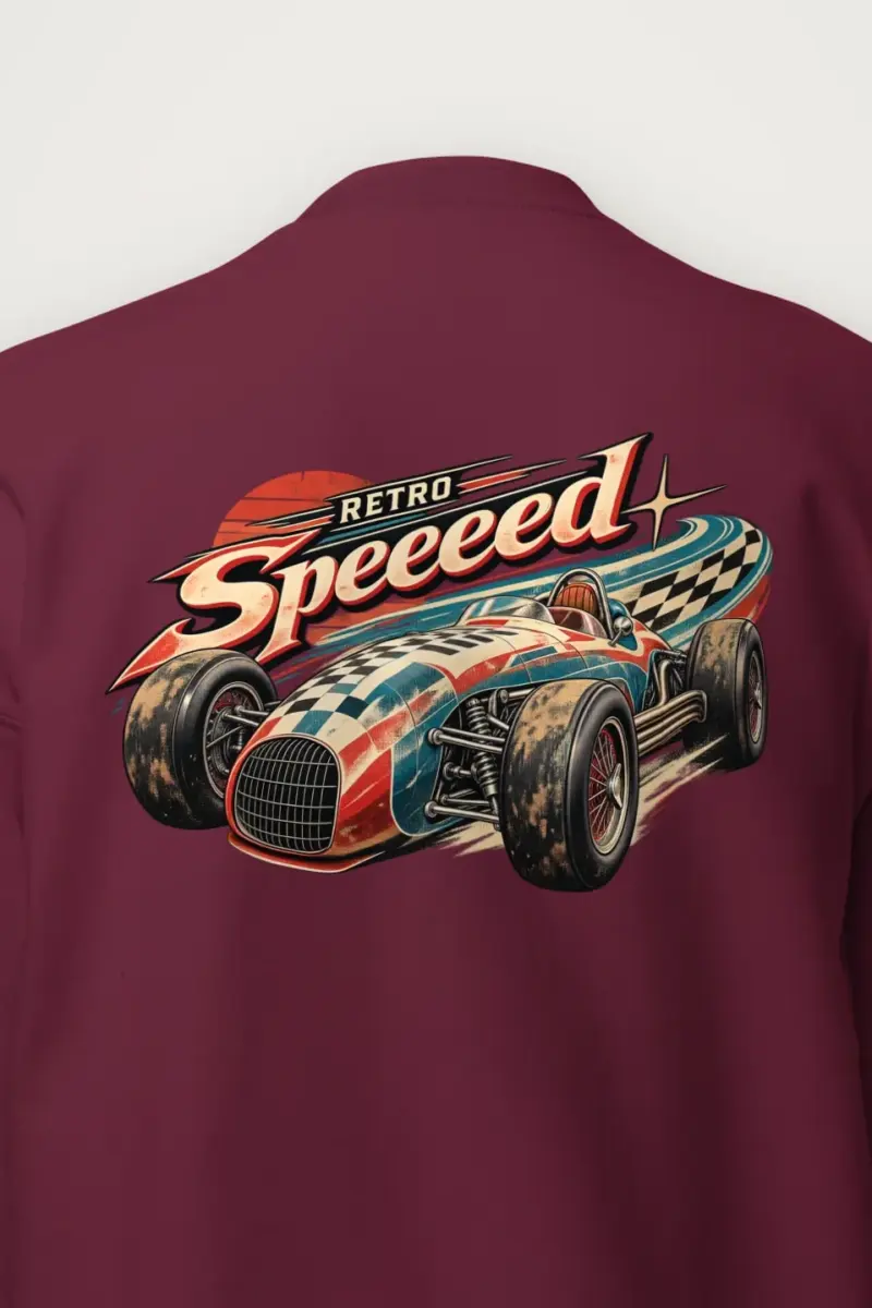 "Retro Speed Racer" Heavy Blend Unisex Crewneck Sweatshirt