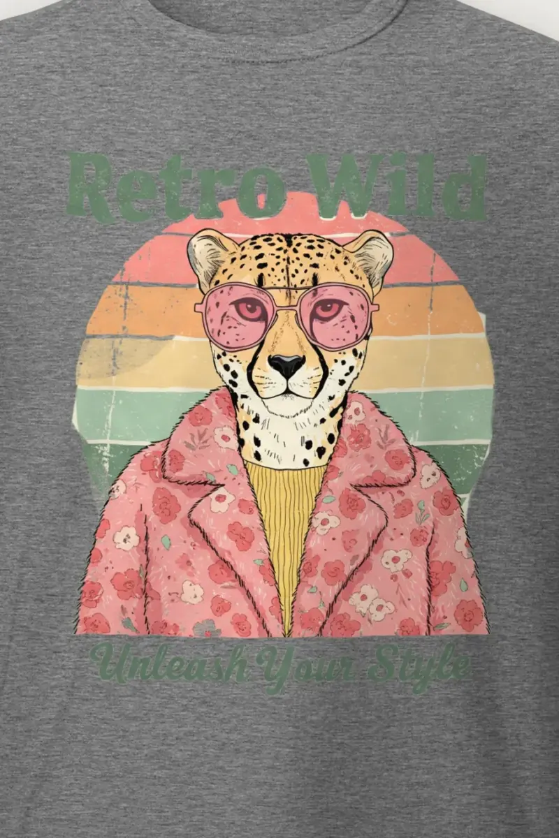 "Retro Wild" Heavyweight Unisex Crewneck T-shirt