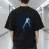 "Return Court Practice Society" Men's Oversized Heavyweight Crewneck T-Shirt