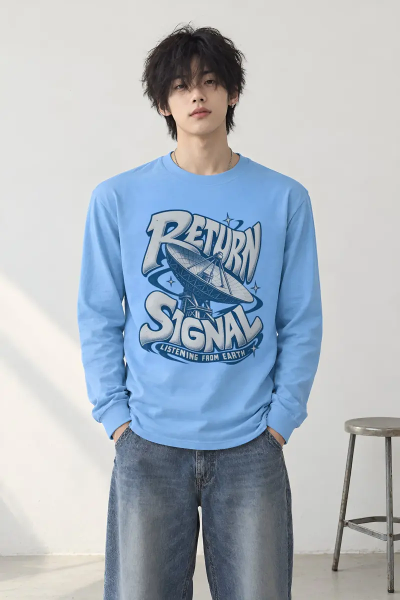 "Return Signal Listening From Earth" Unisex Longsleeve T-shirt