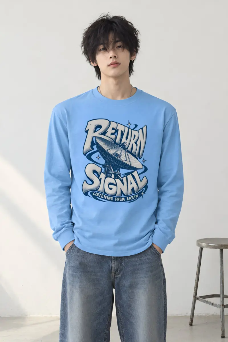 "Return Signal Listening From Earth" Unisex Longsleeve T-shirt