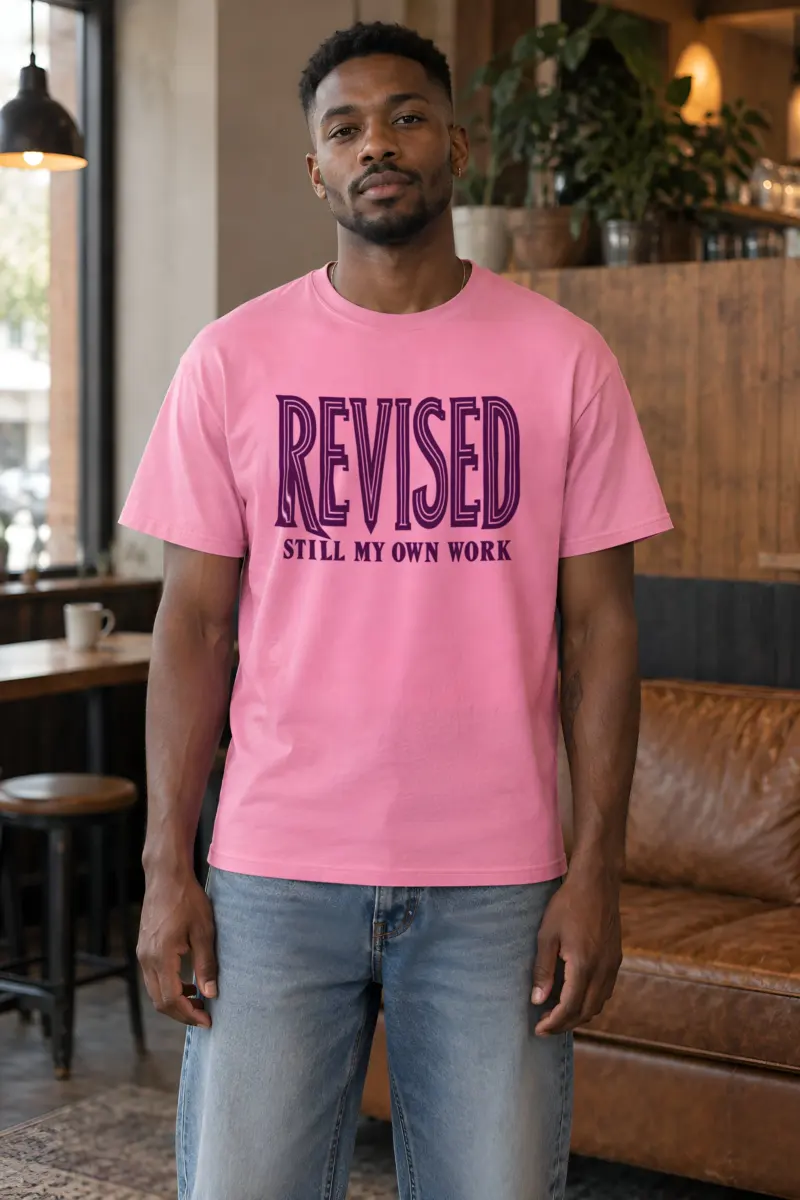 "Revised Still My Own Work" Heavyweight Unisex Crewneck T-shirt