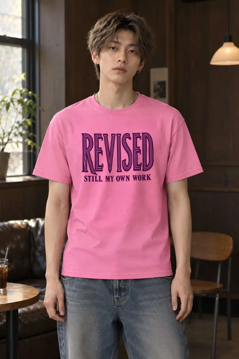 "Revised Still My Own Work" Heavyweight Unisex Crewneck T-shirt