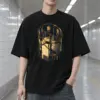 "Revolving Door In Rain" Men's Oversized Heavyweight Crewneck T-Shirt