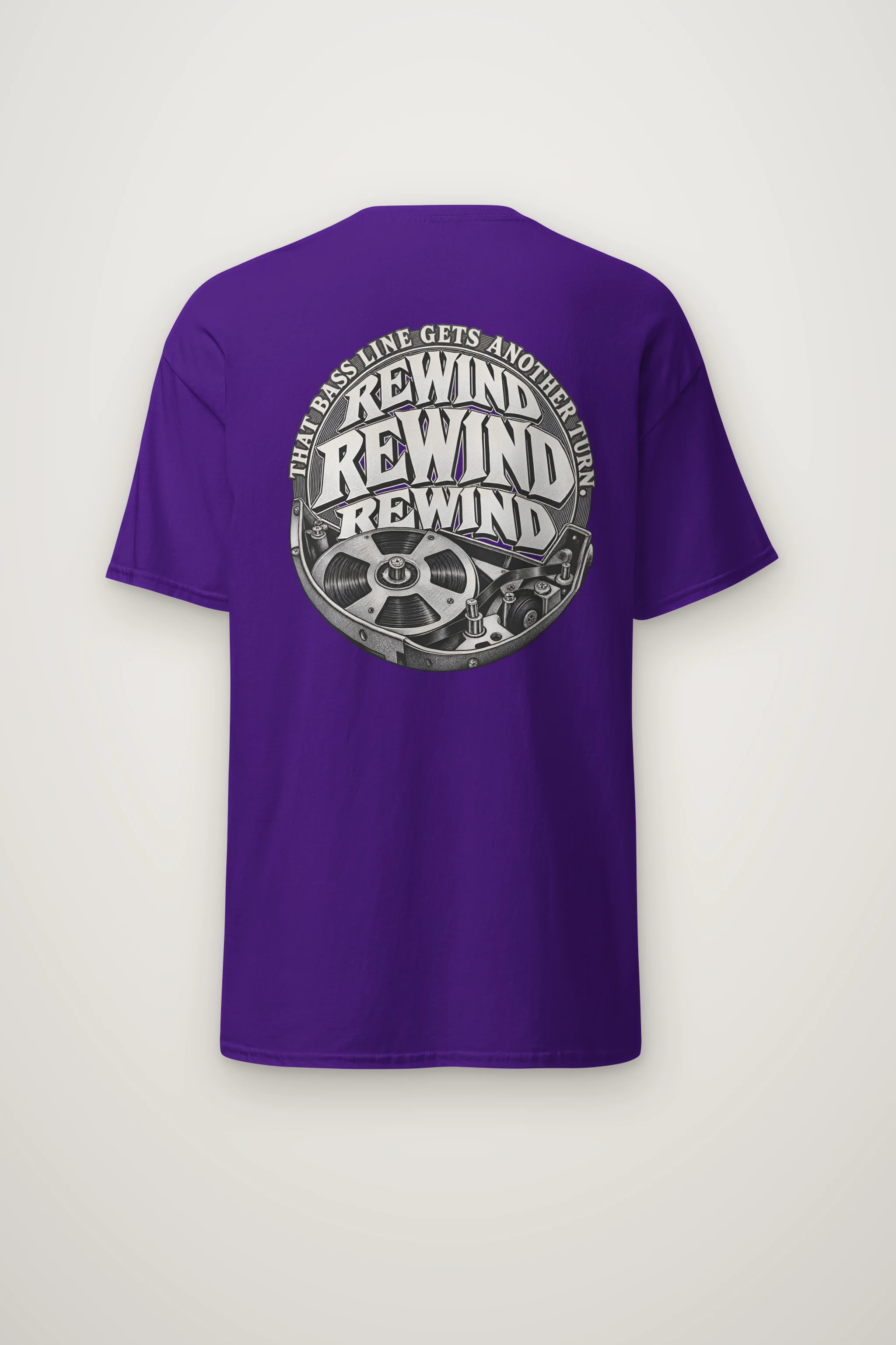 "Rewind Rewind Rewind" Heavyweight Unisex Crewneck T-shirt