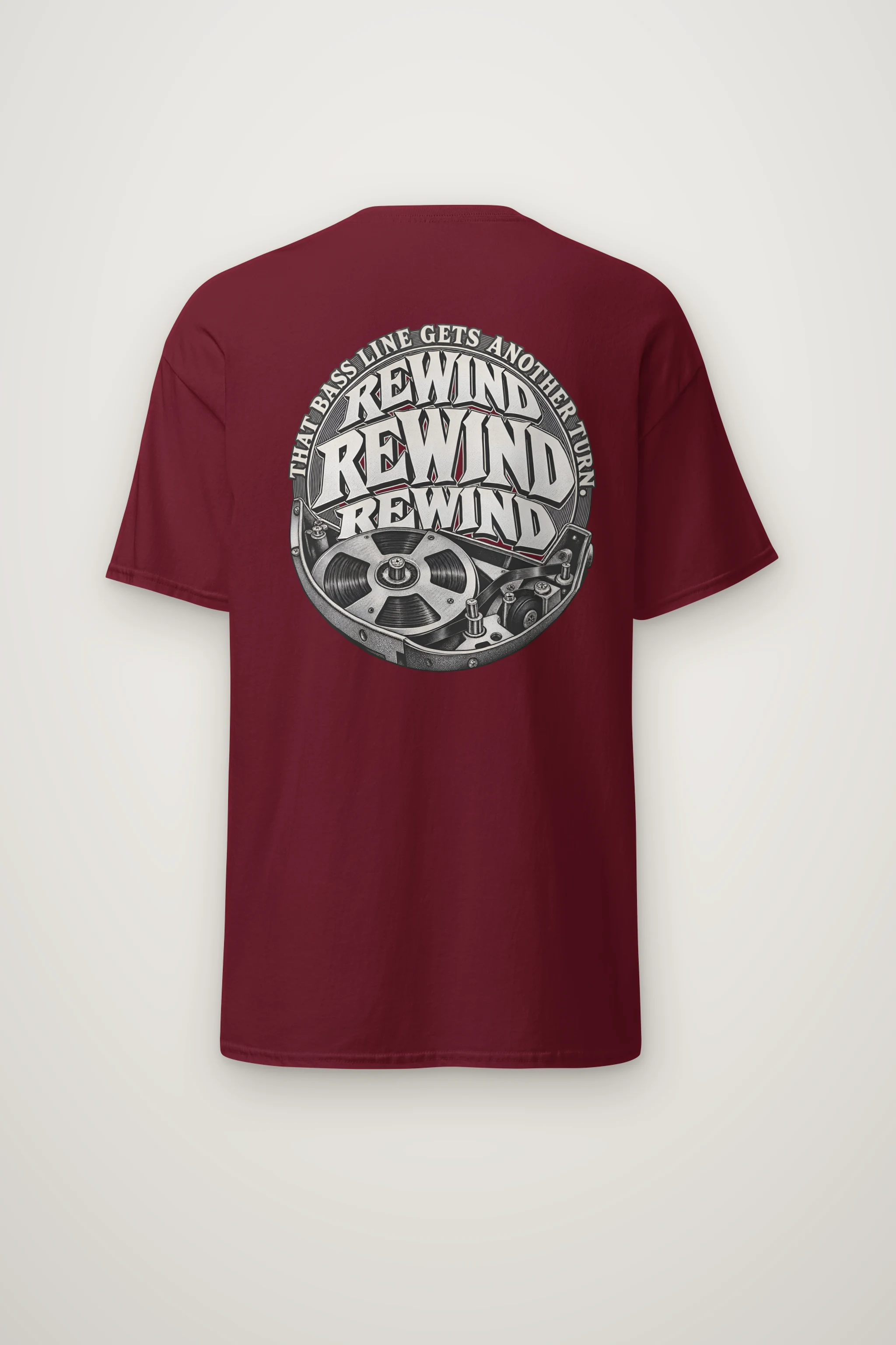 "Rewind Rewind Rewind" Heavyweight Unisex Crewneck T-shirt
