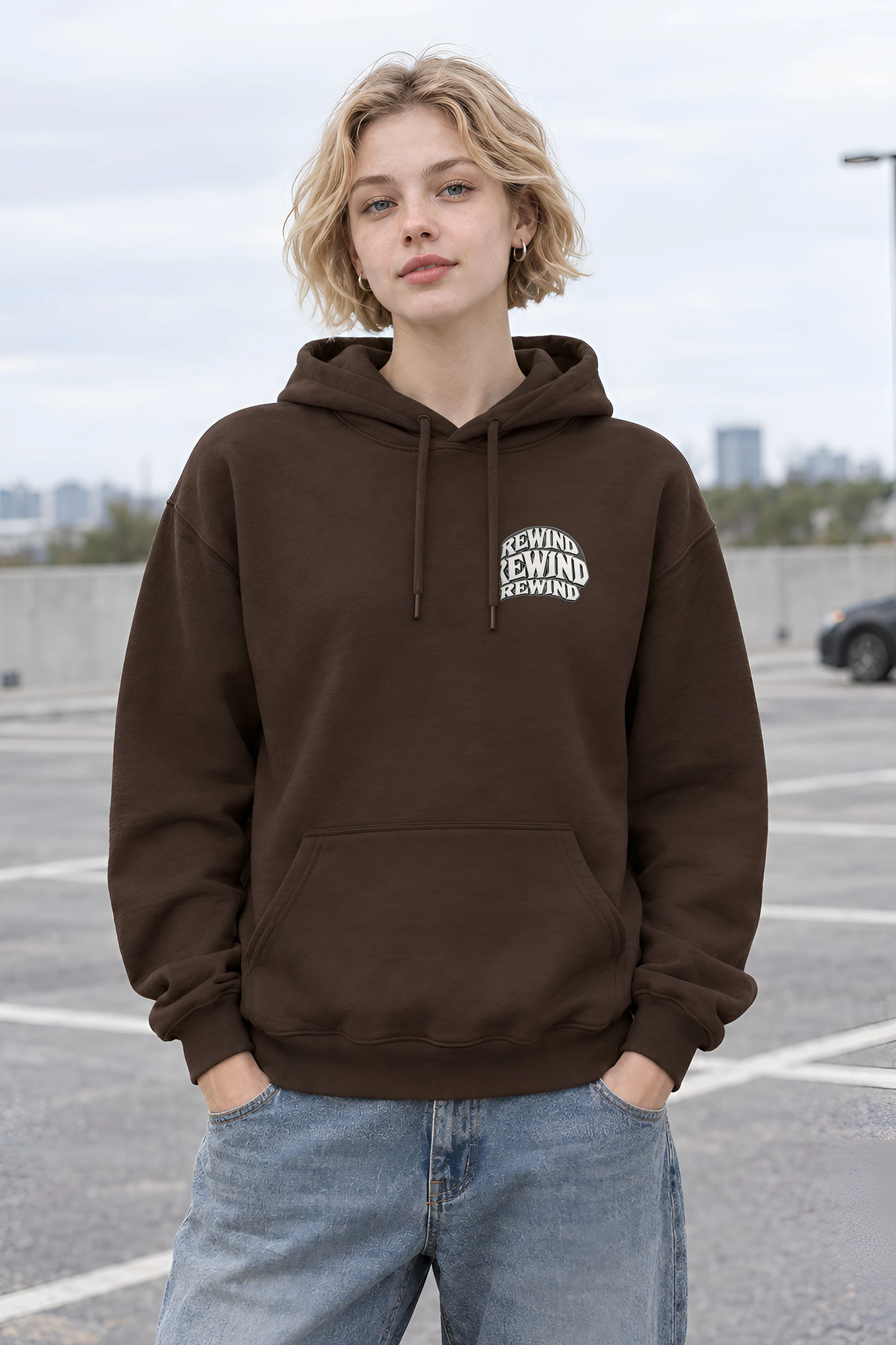 "Rewind Tape Deck" Heavy Blend Unisex Pullover Hoodie