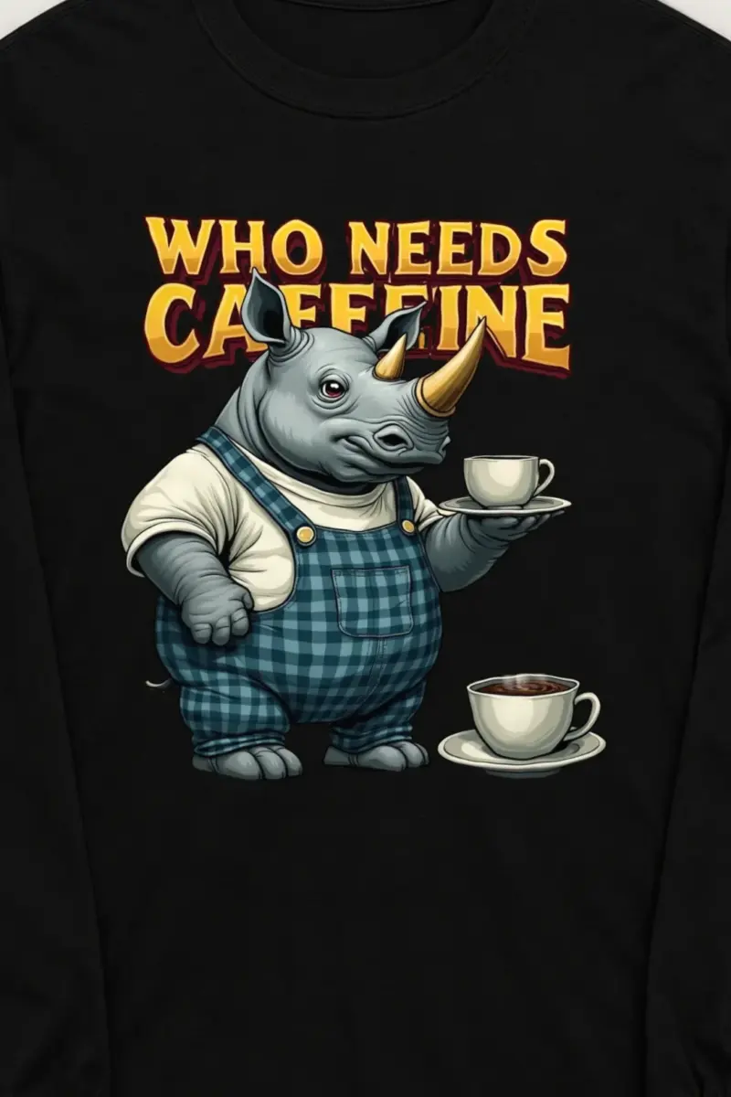 "Rhino Coffee Service" Unisex Longsleeve T-shirt