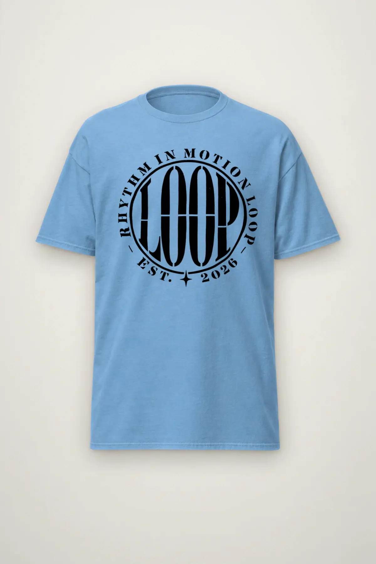 "Rhythm in Motion Loop" Heavyweight Unisex Crewneck T-shirt