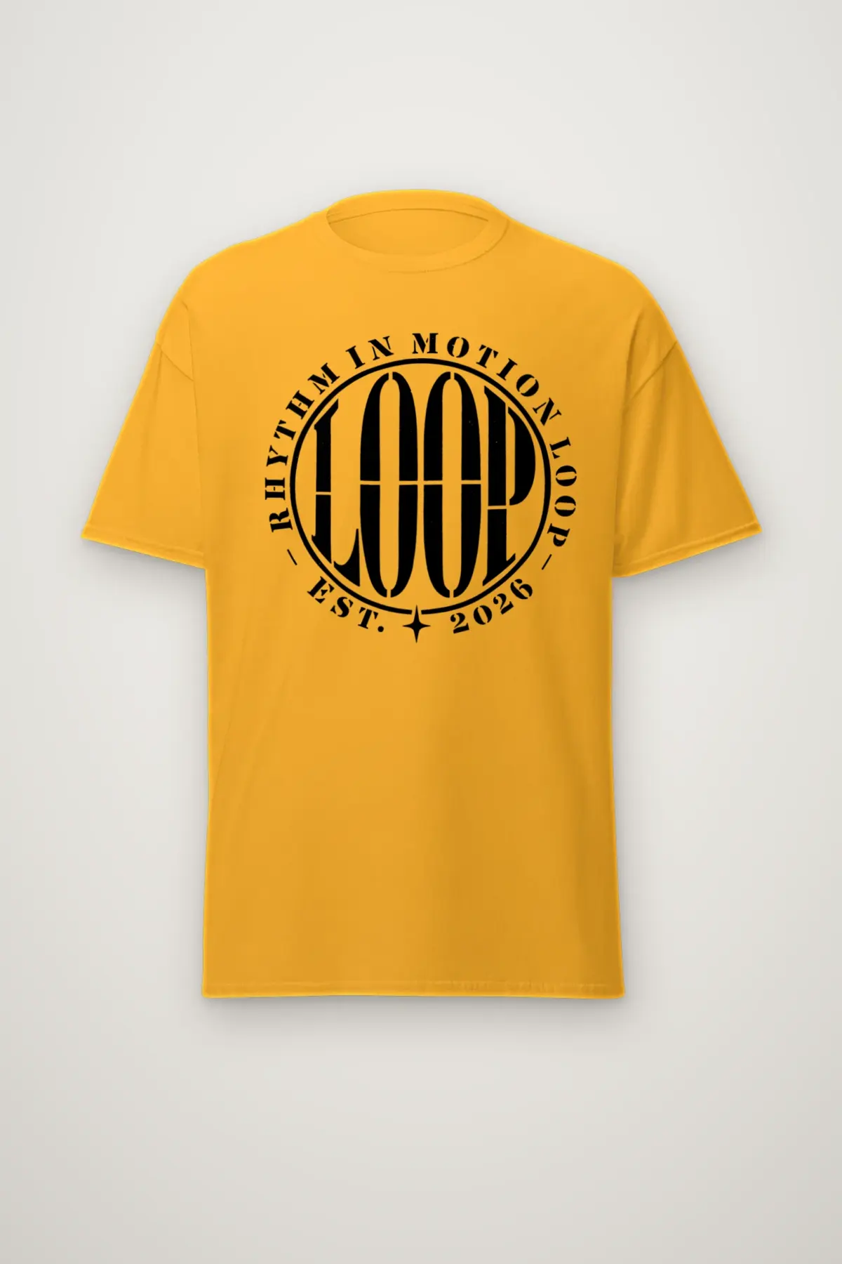 "Rhythm in Motion Loop" Heavyweight Unisex Crewneck T-shirt