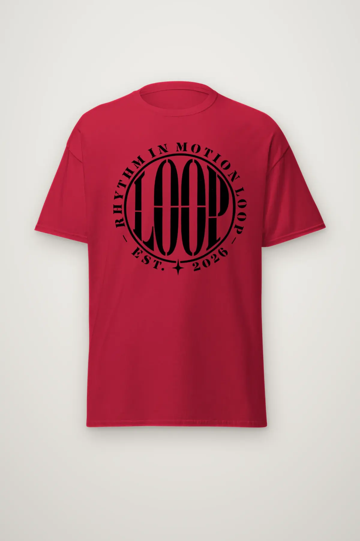 "Rhythm in Motion Loop" Heavyweight Unisex Crewneck T-shirt
