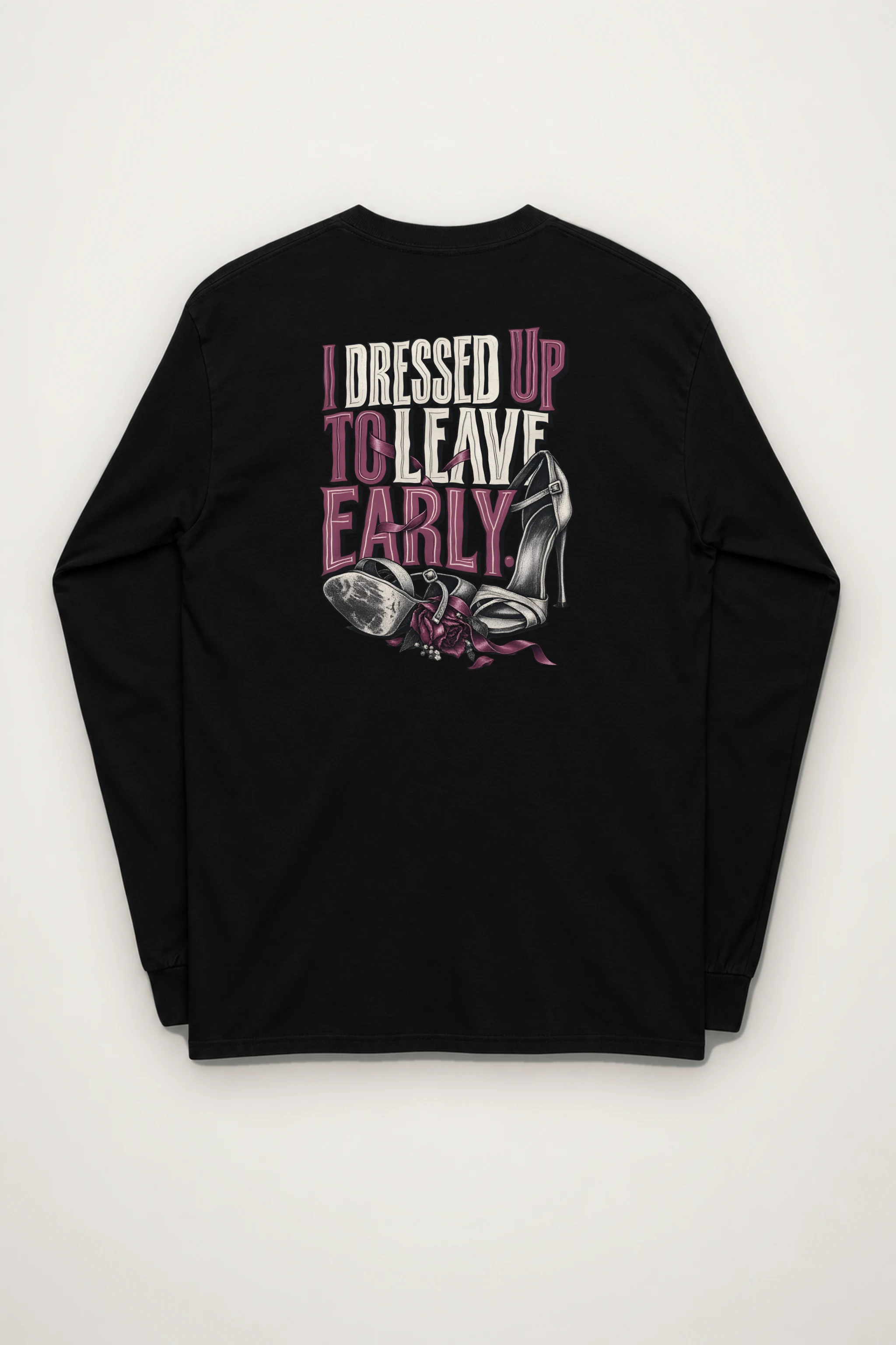 "Ribbon And Stiletto Sandals" Unisex Longsleeve T-shirt